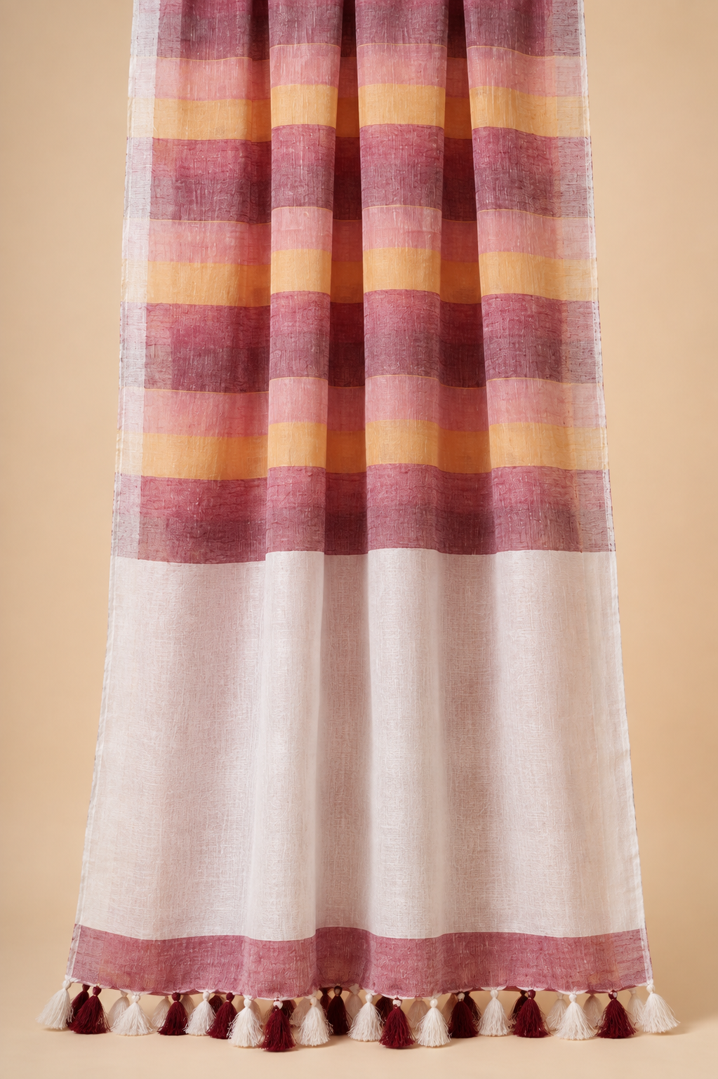 Yellow pink brown rust Stripe