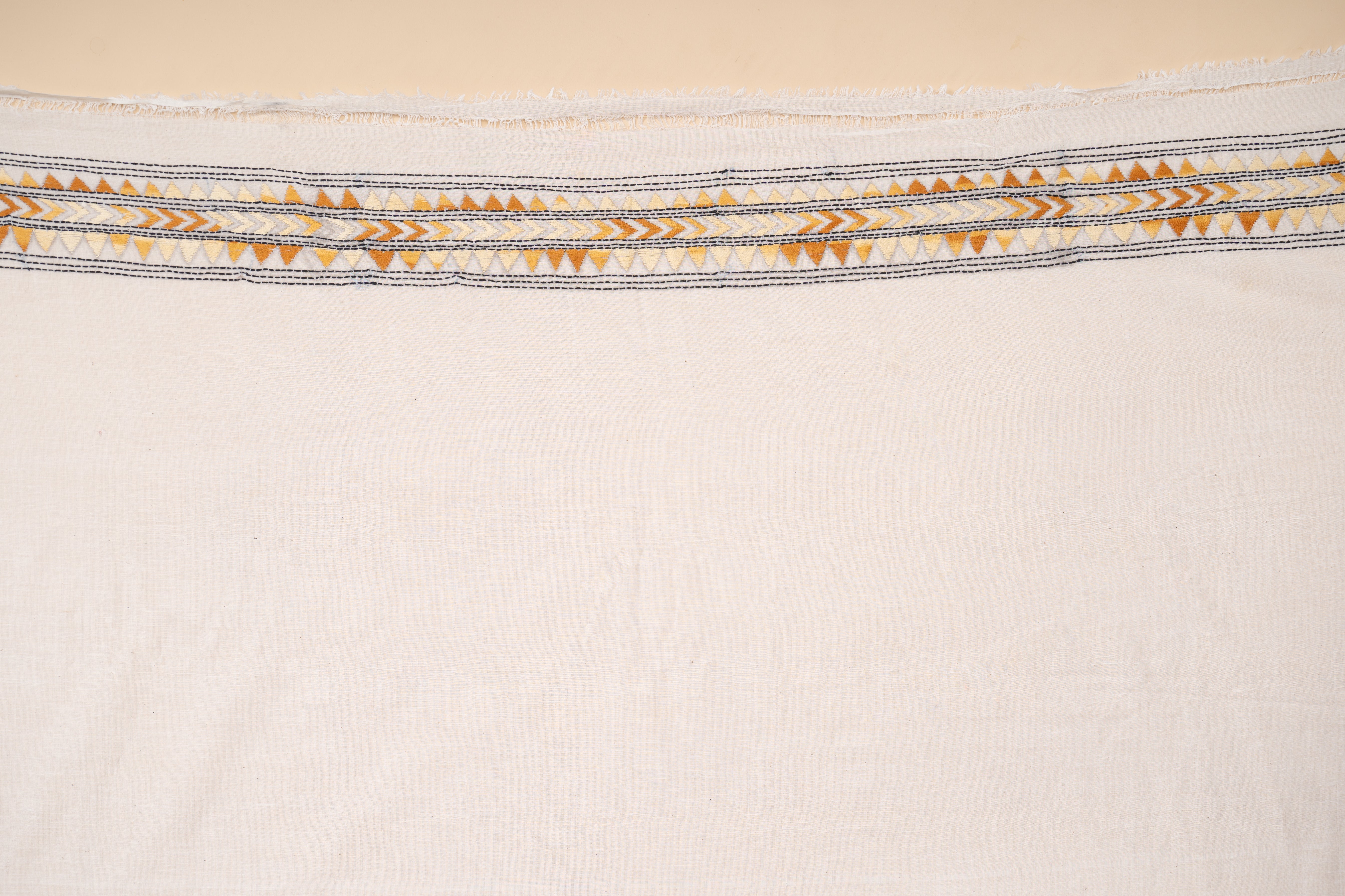 Kantha Work On Handspun and Handwoven Cotton Saree