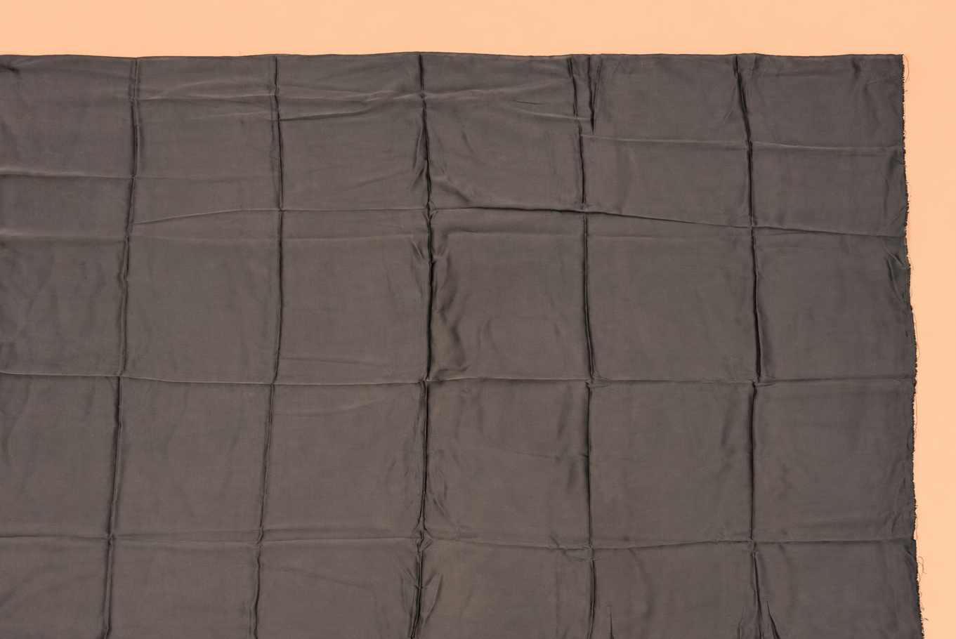 Rust and Black  modal Silk with Shibori