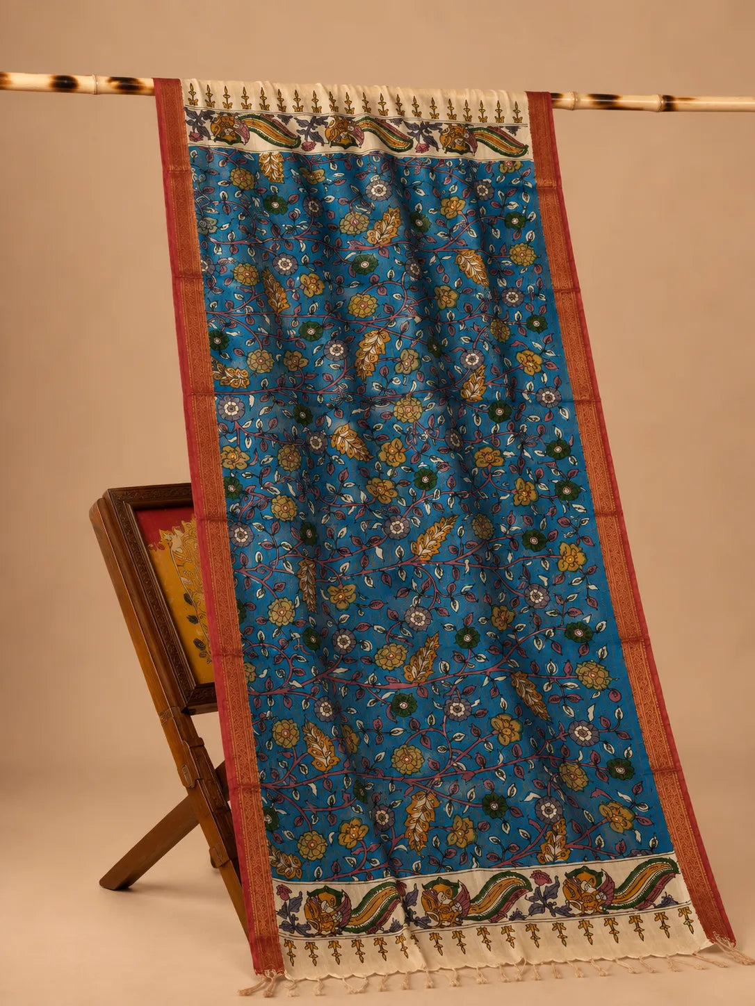 Hand Painted Kalamkari Dupatta