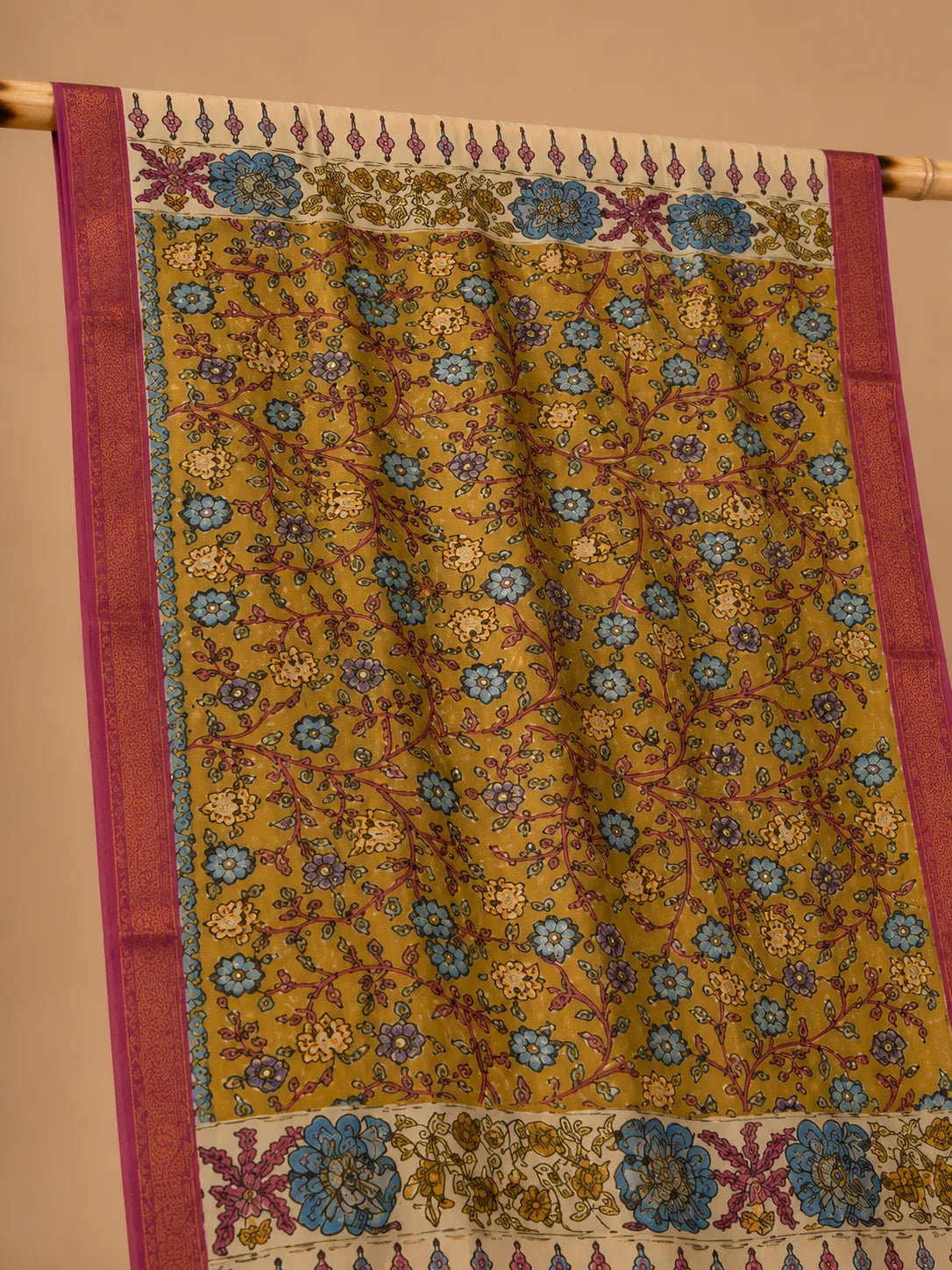 Hand Painted Kalamkari Dupatta