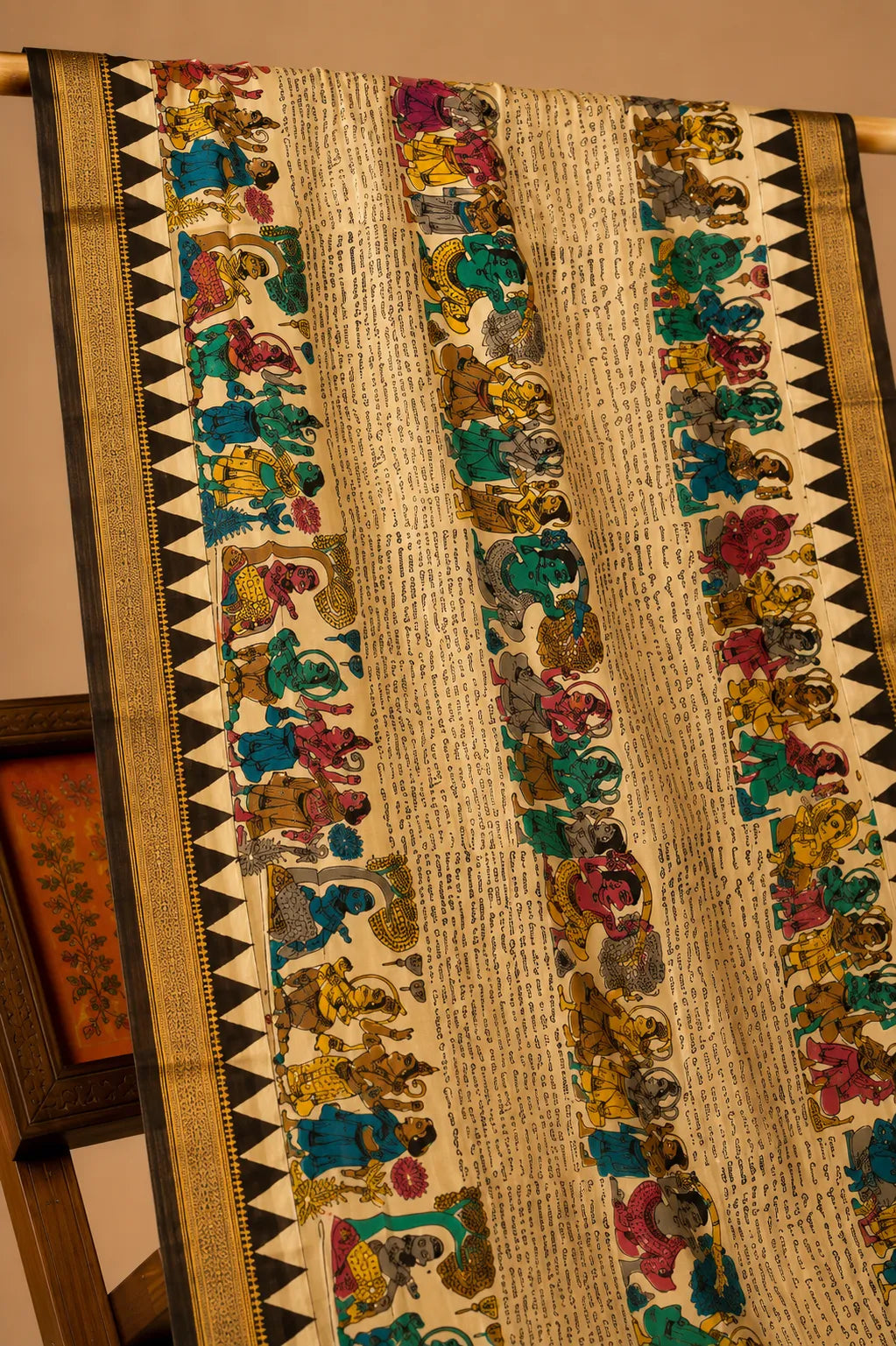 Hand Painted Kalamkari Dupatta