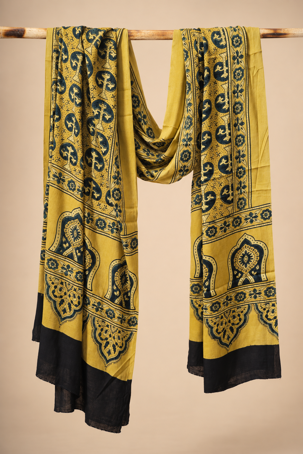 Ajrakh Dupatta on Modal Silk