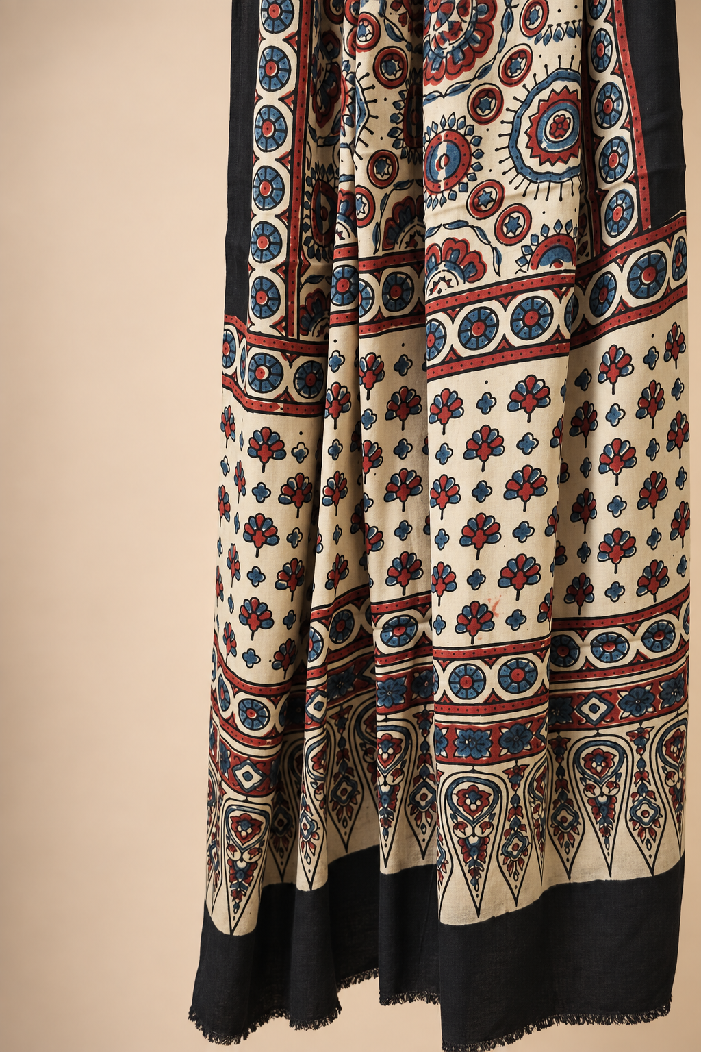 Ajrakh Dupatta on Modal Silk