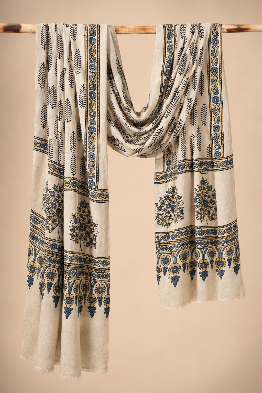 Ajrakh Dupatta on Modal Silk