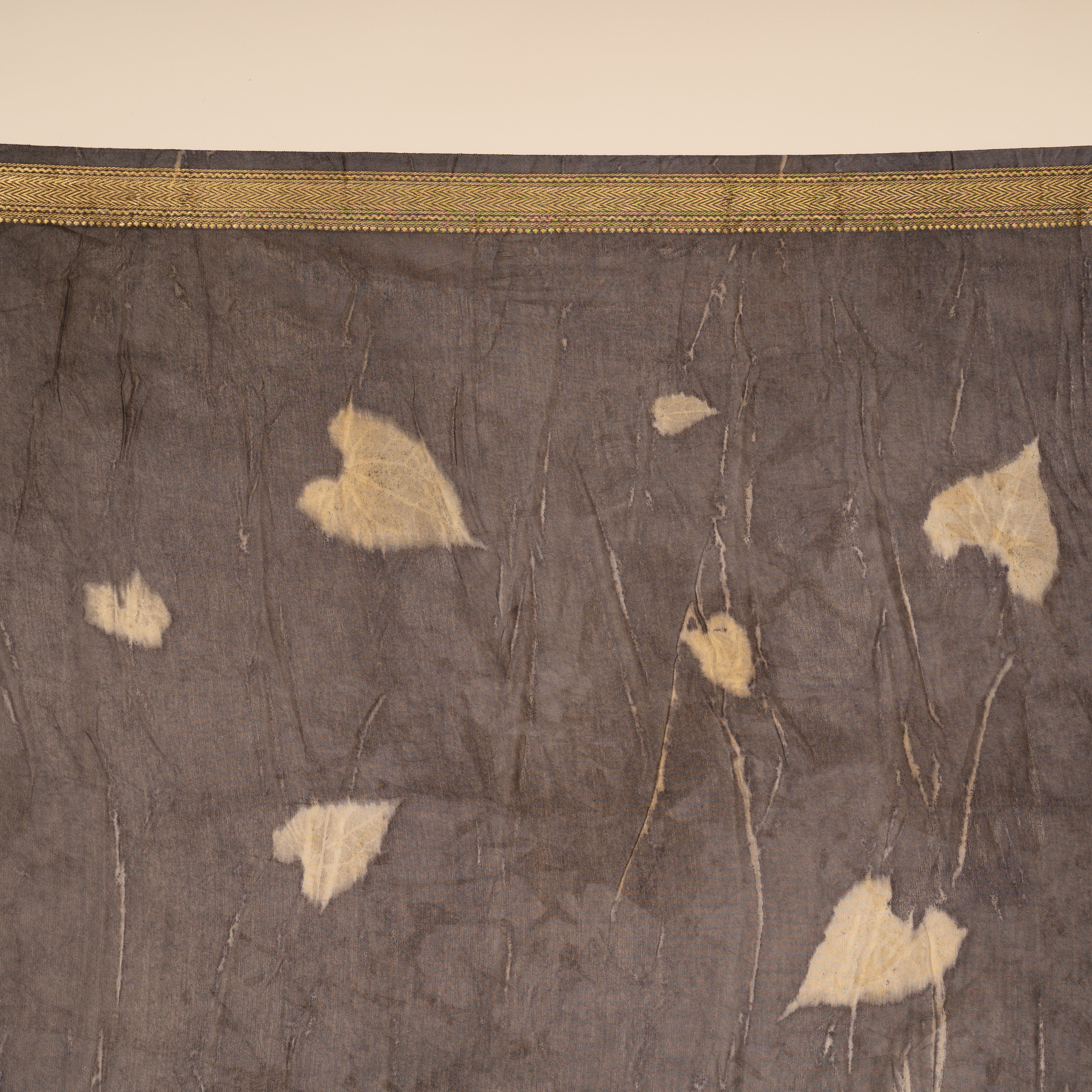 Eco Print Chanderi Silk saree