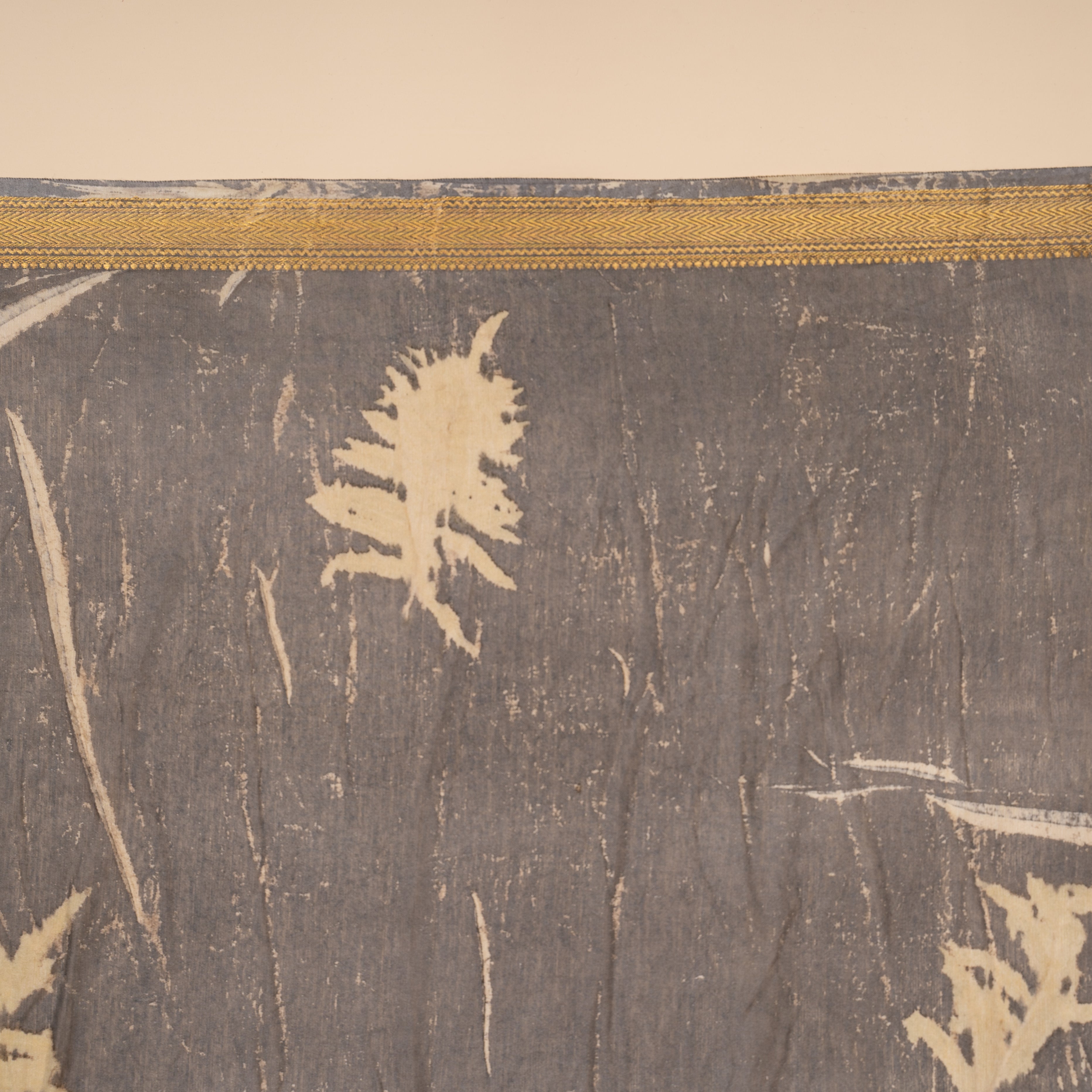 Eco Print Chanderi Silk saree