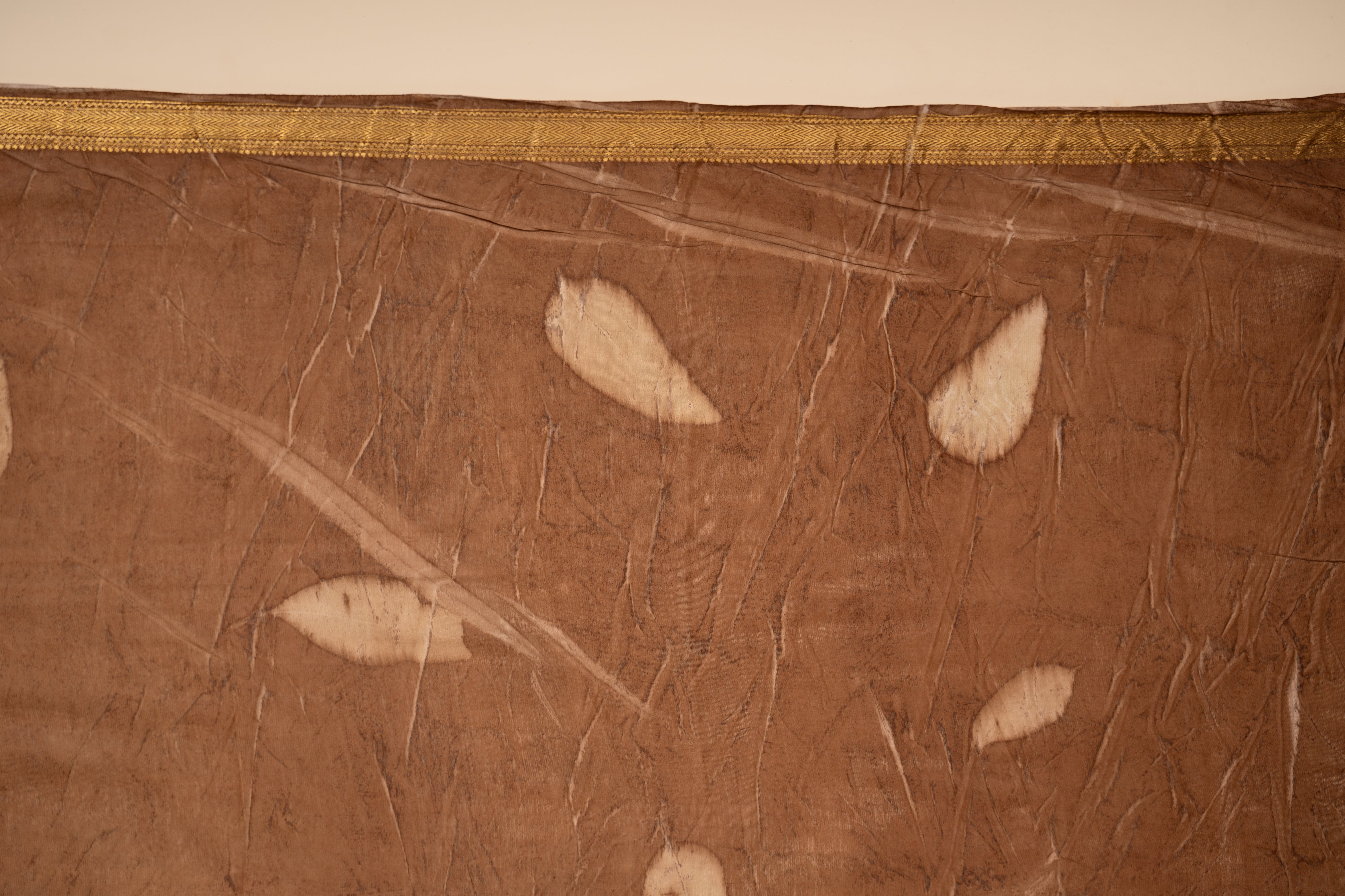 Eco Print Chanderi Silk saree