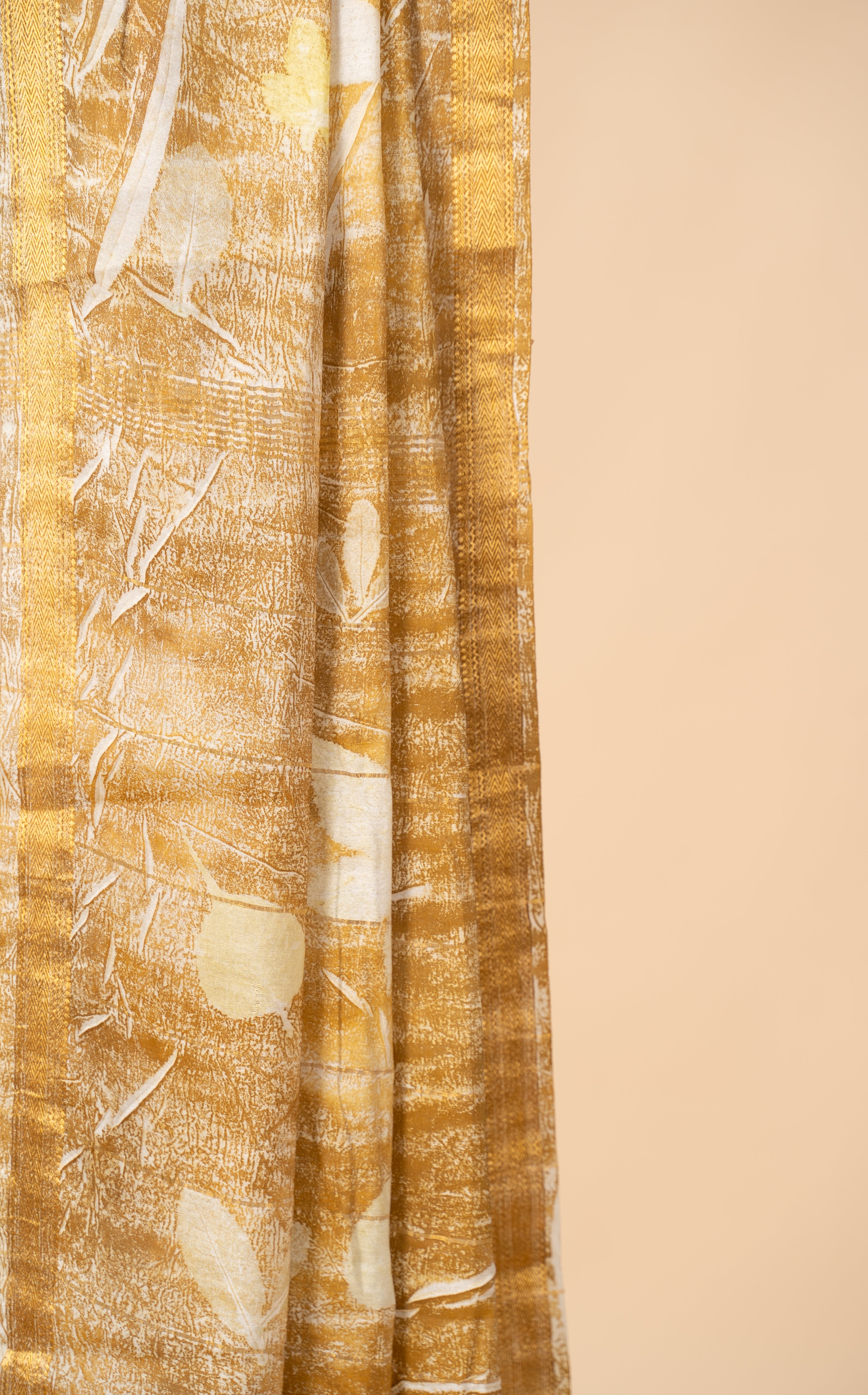 Eco Print Chanderi Silk saree