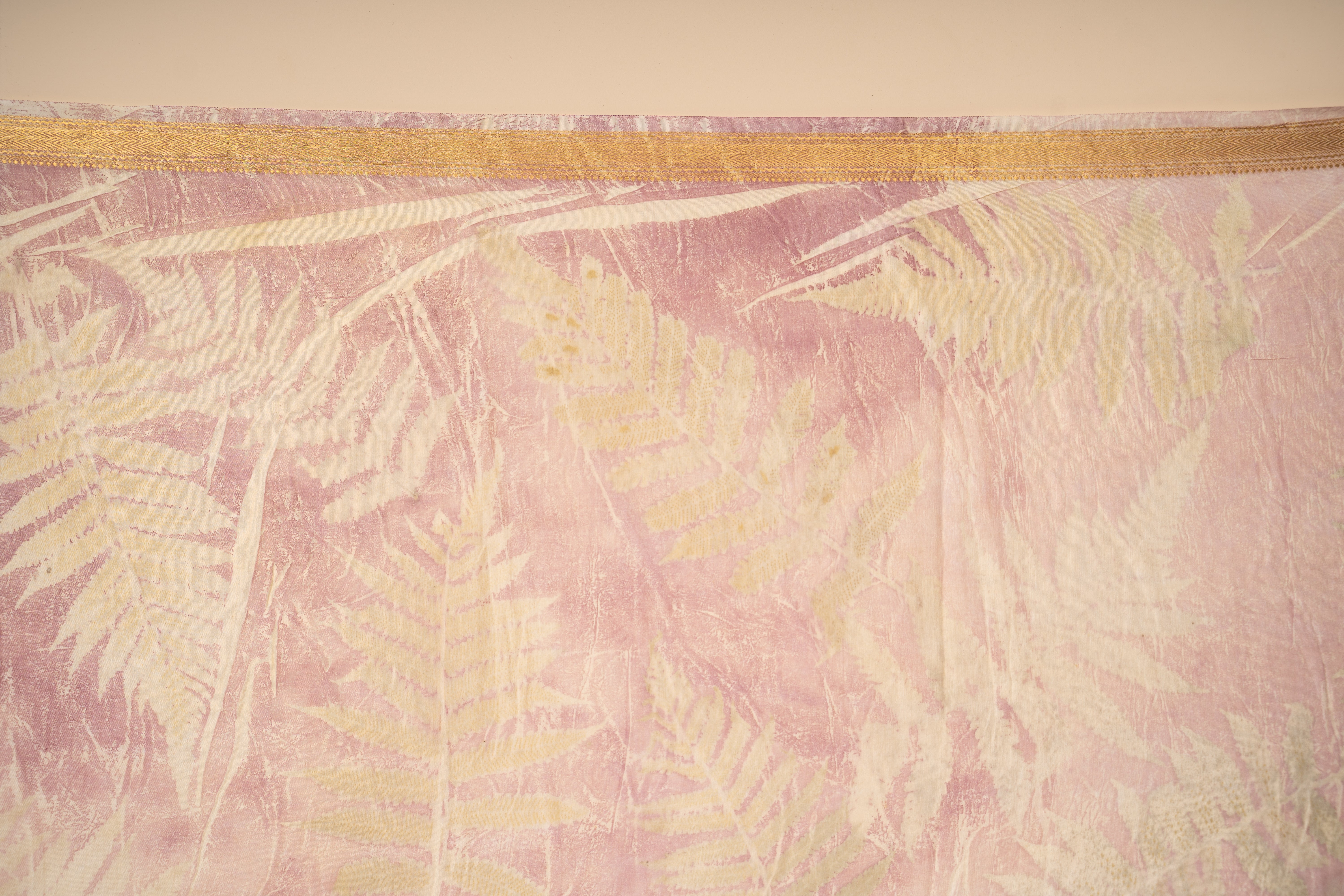 Eco Print Chanderi Silk saree