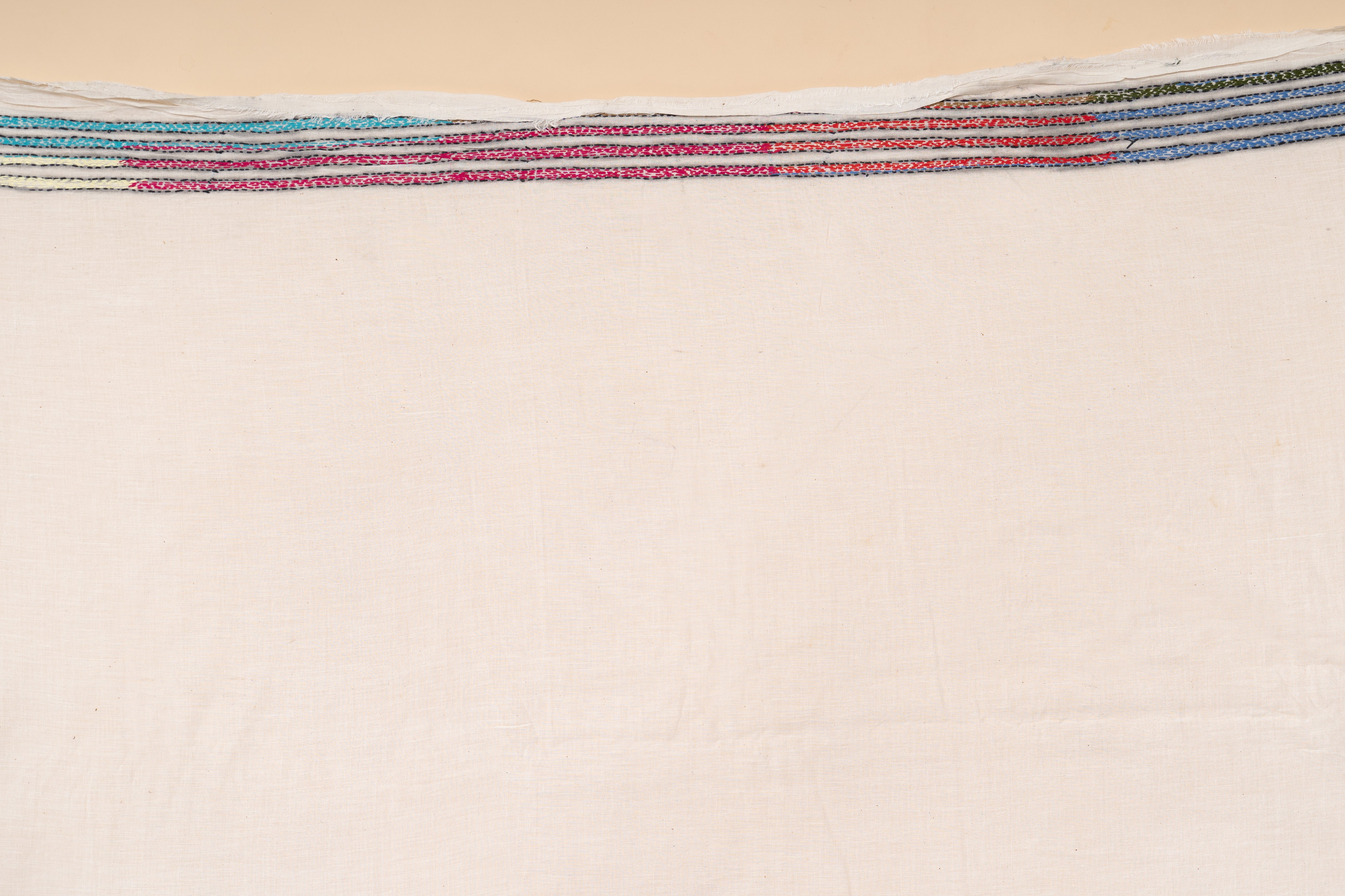 Kantha Work On Handspun and Handwoven Cotton Saree