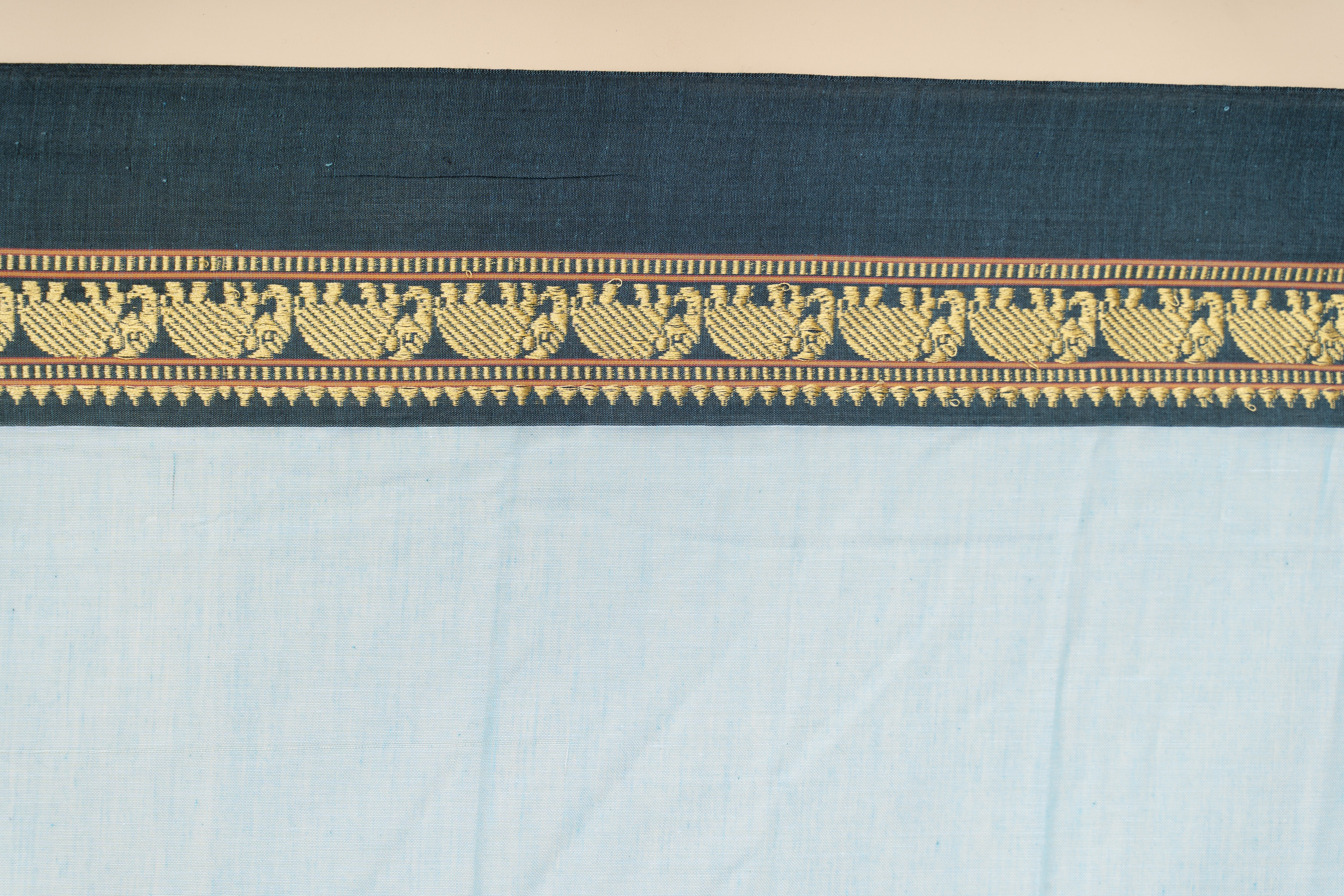 Narayenpet cotton saree with elephant border