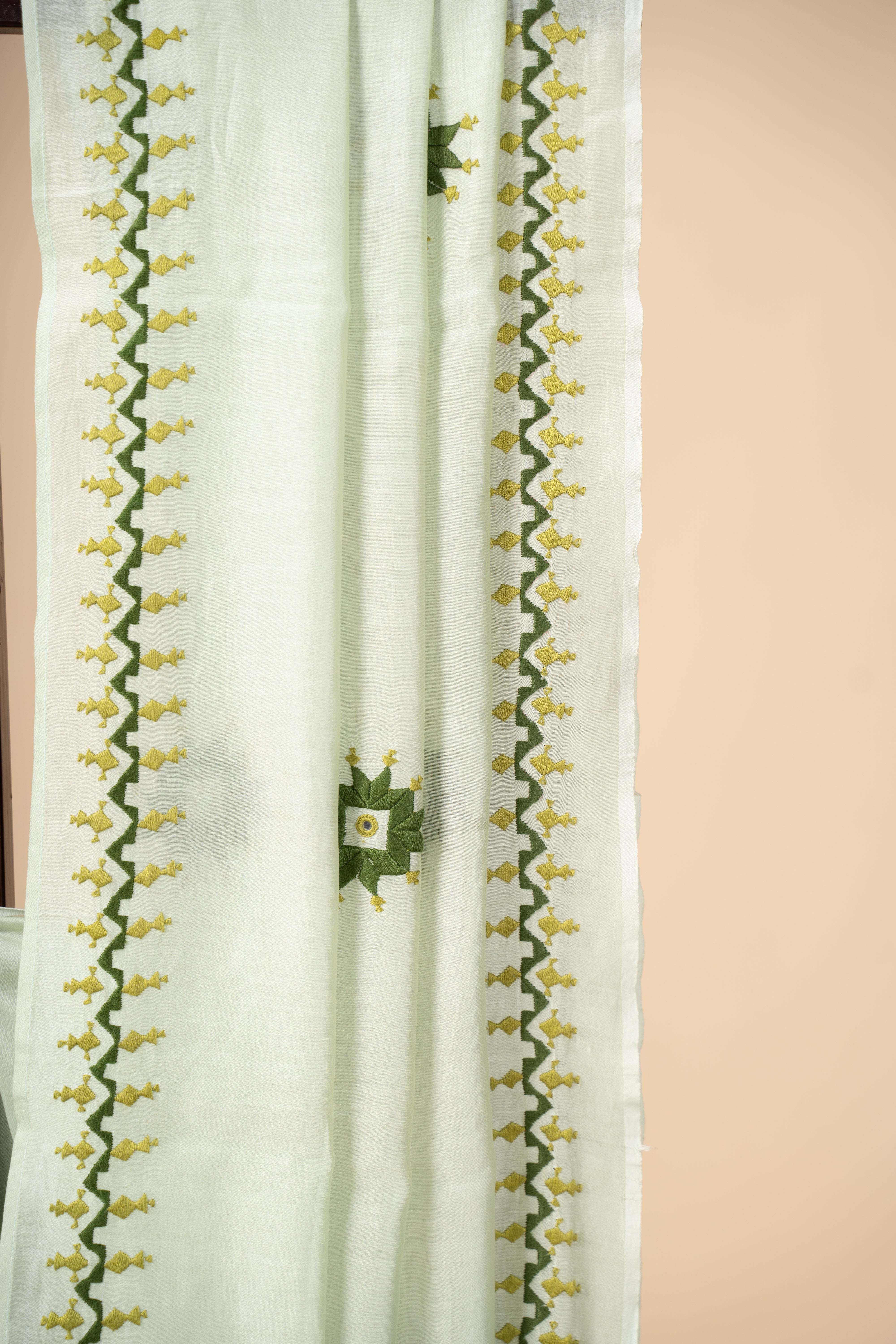 Chanderi Silk Saree with Soof Embroidery