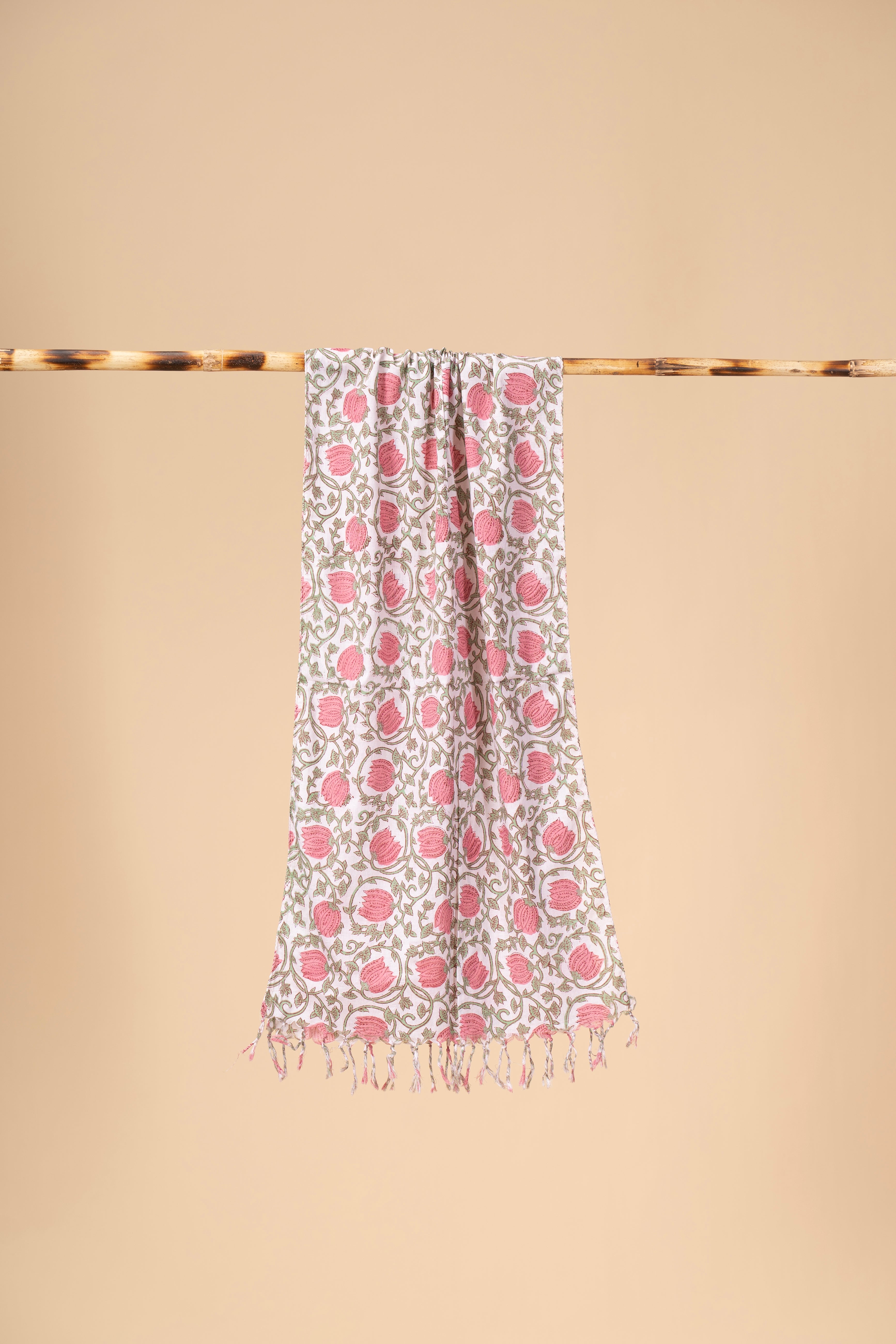 Block printed mulcotton stoles Cotton Stole