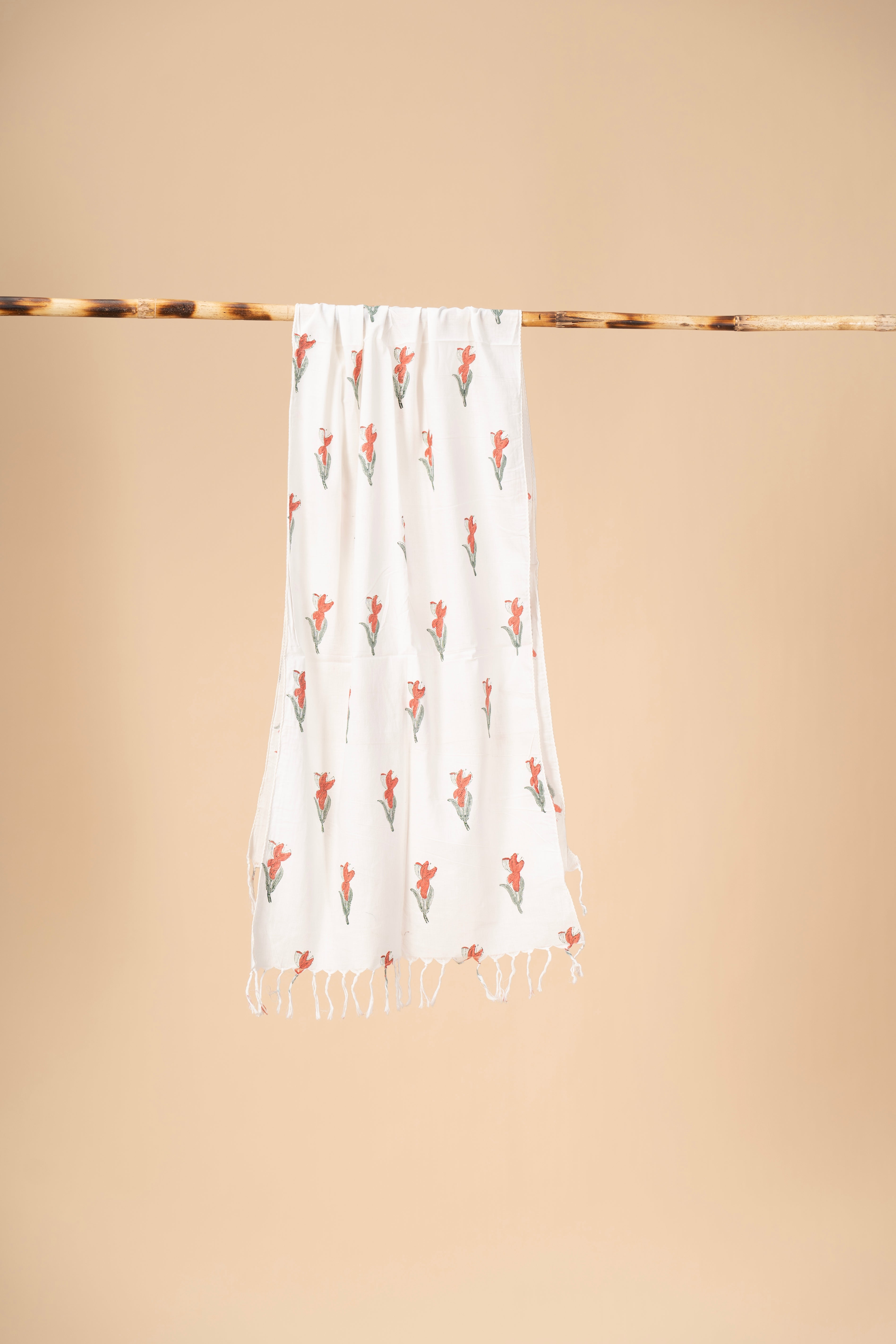 Block printed mulcotton stoles Cotton Stole