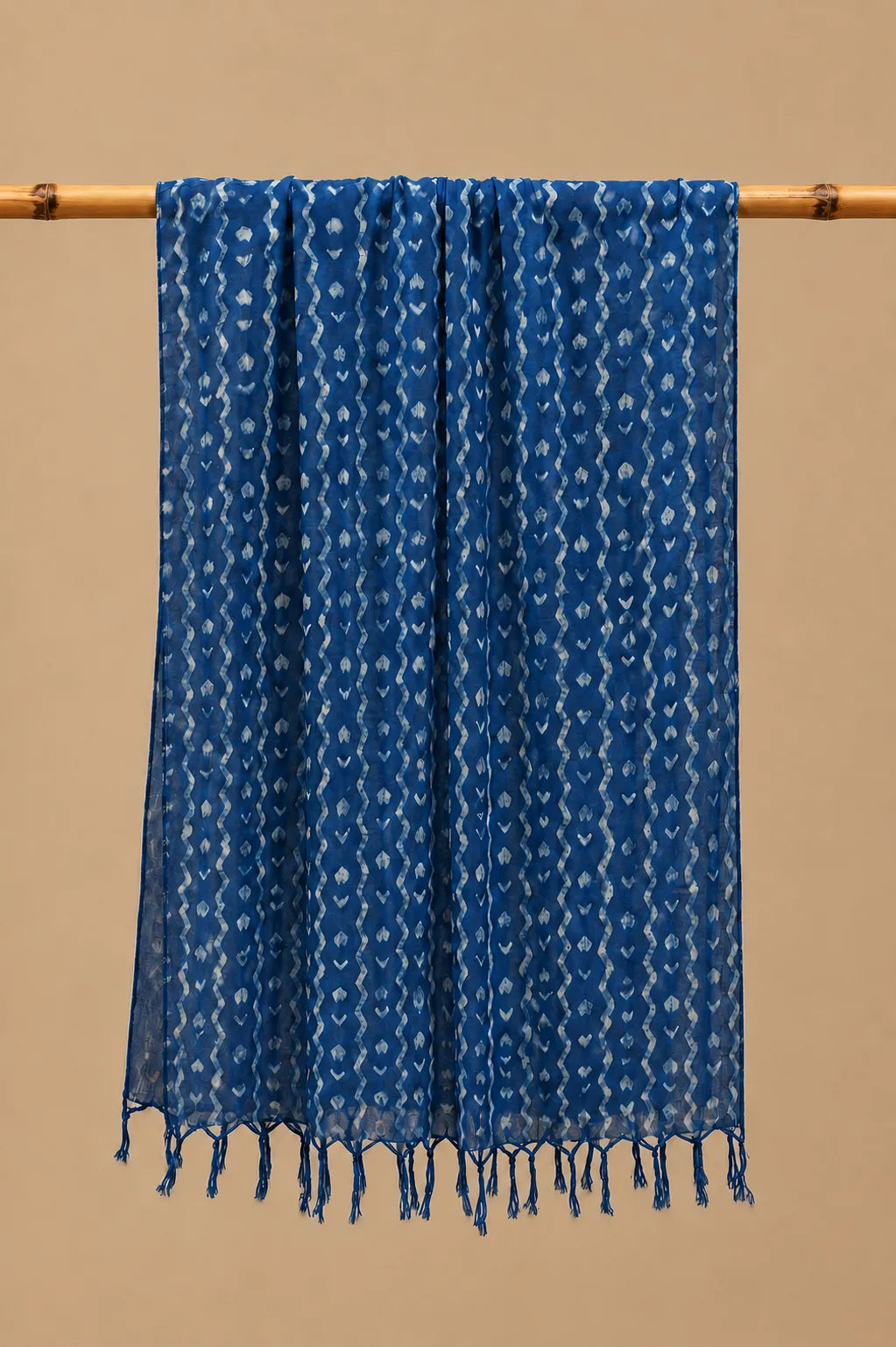 Navy blue design HandBlock printed mulcotton stoles Cotton Stole