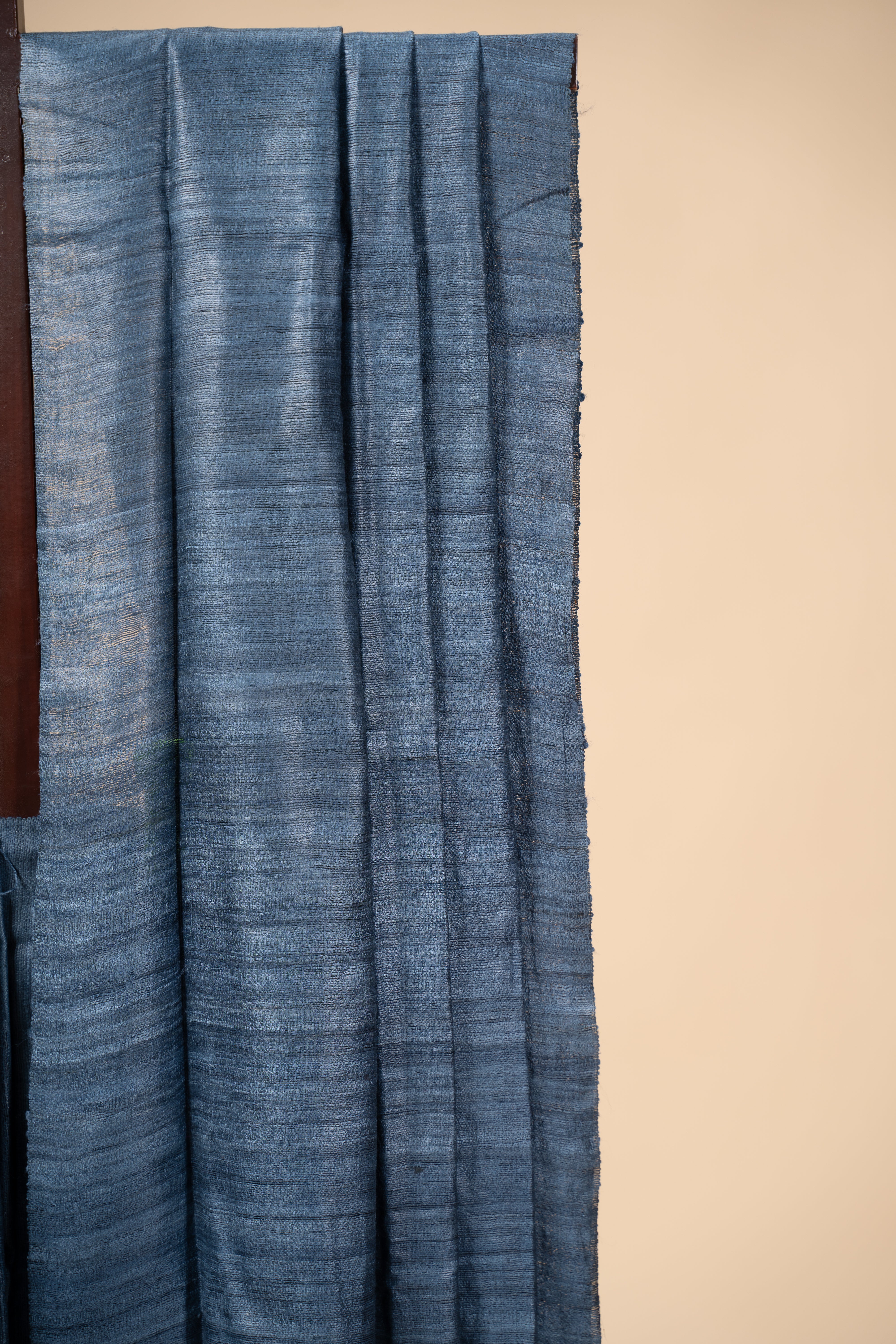 Handwoven plain gicha silk saree