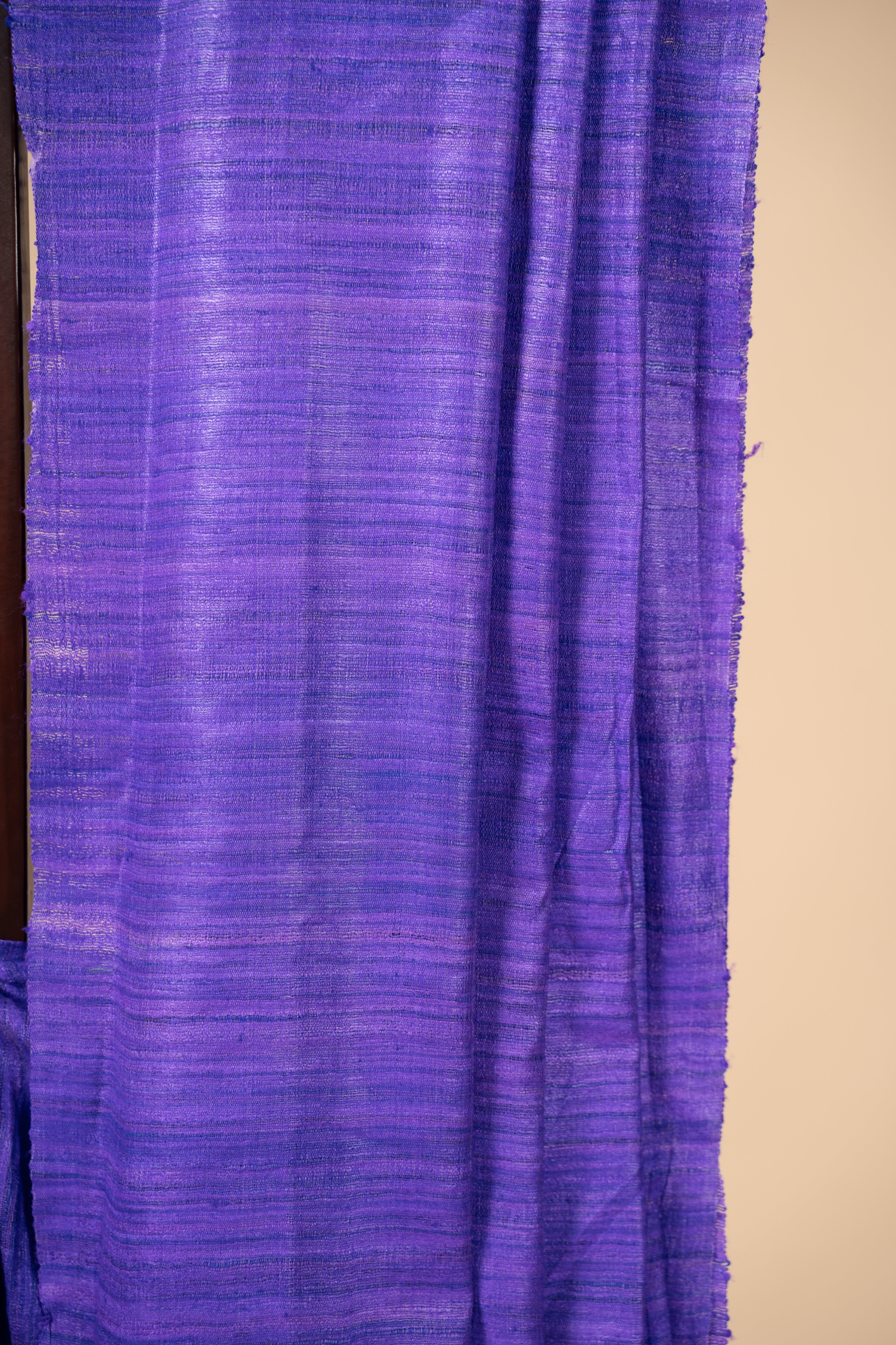 Handwoven plain gicha silk saree