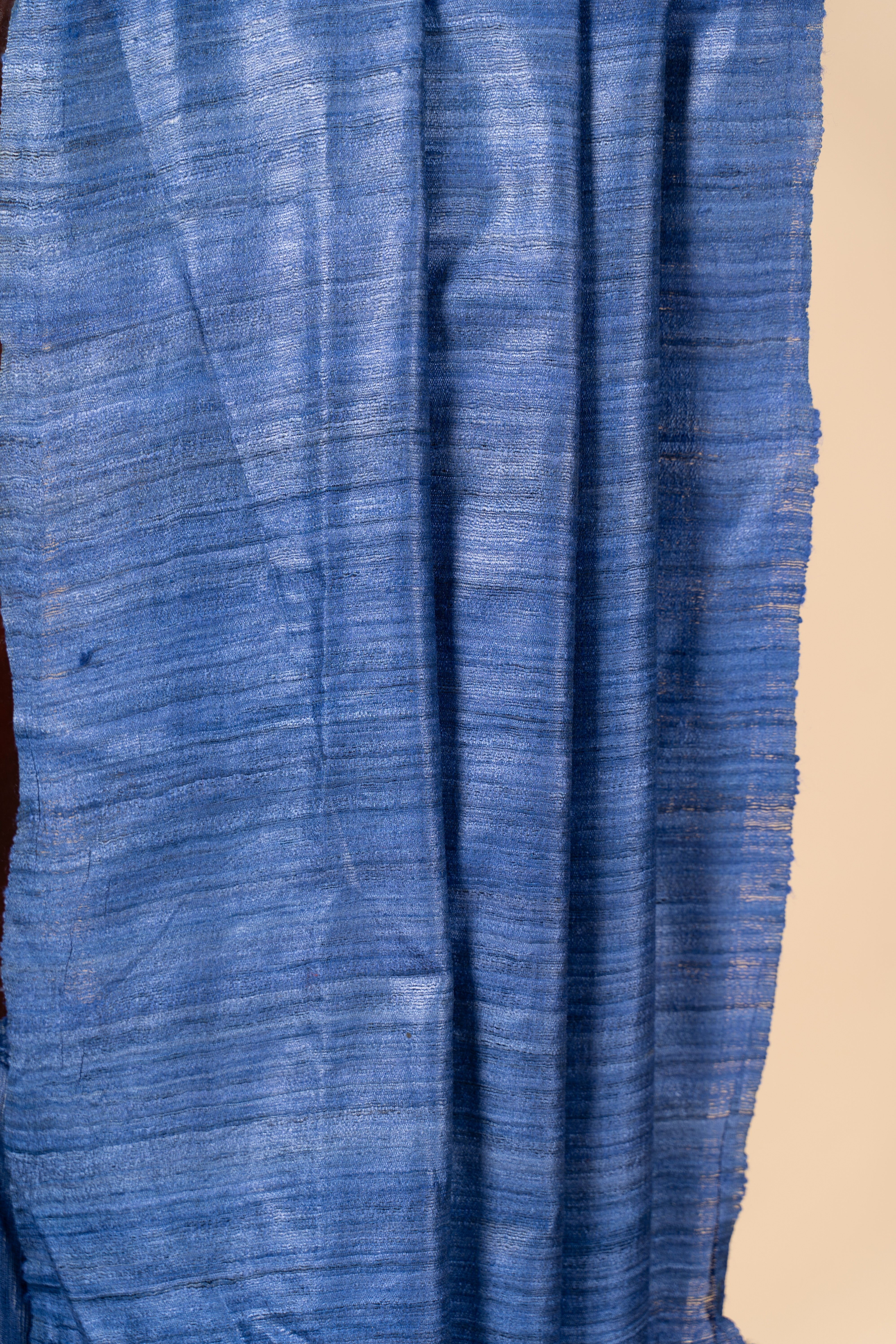 Handwoven plain gicha silk saree