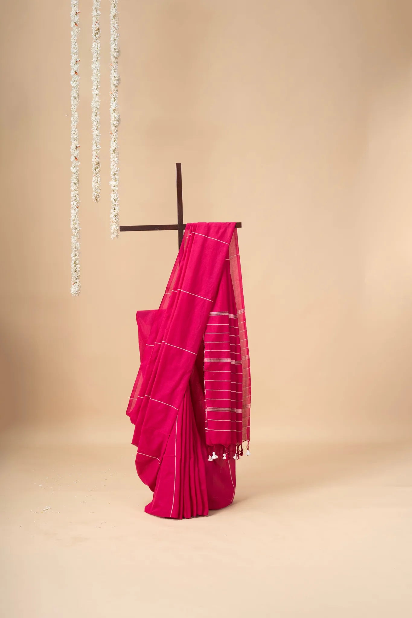 Pink Khesh Cotton Saree - view 2