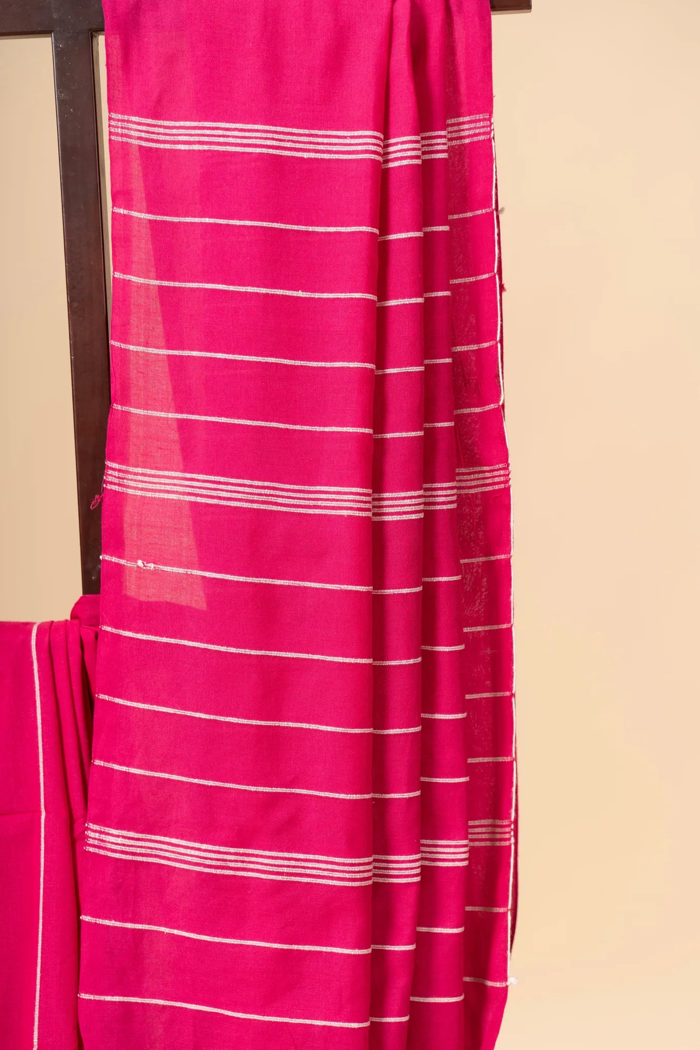Pink Khesh Cotton Saree - view 3