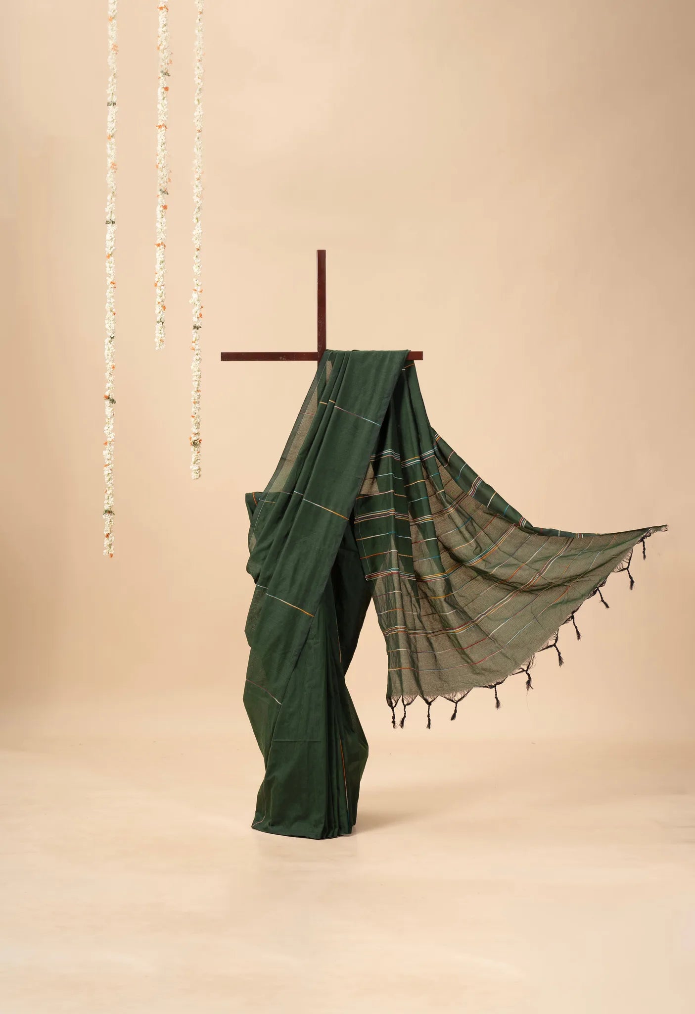 Green Khesh Cotton Saree - view 2