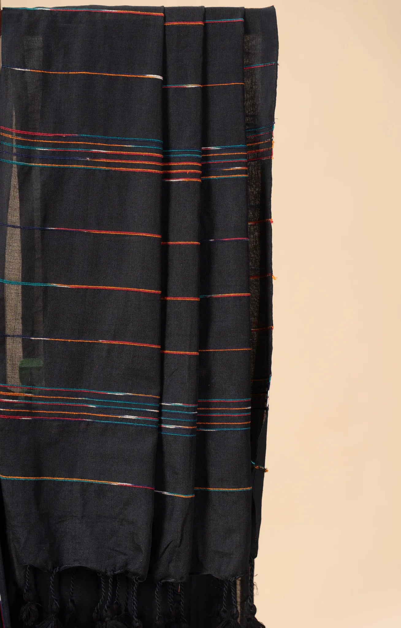Black Khesh Cotton Saree - view 3