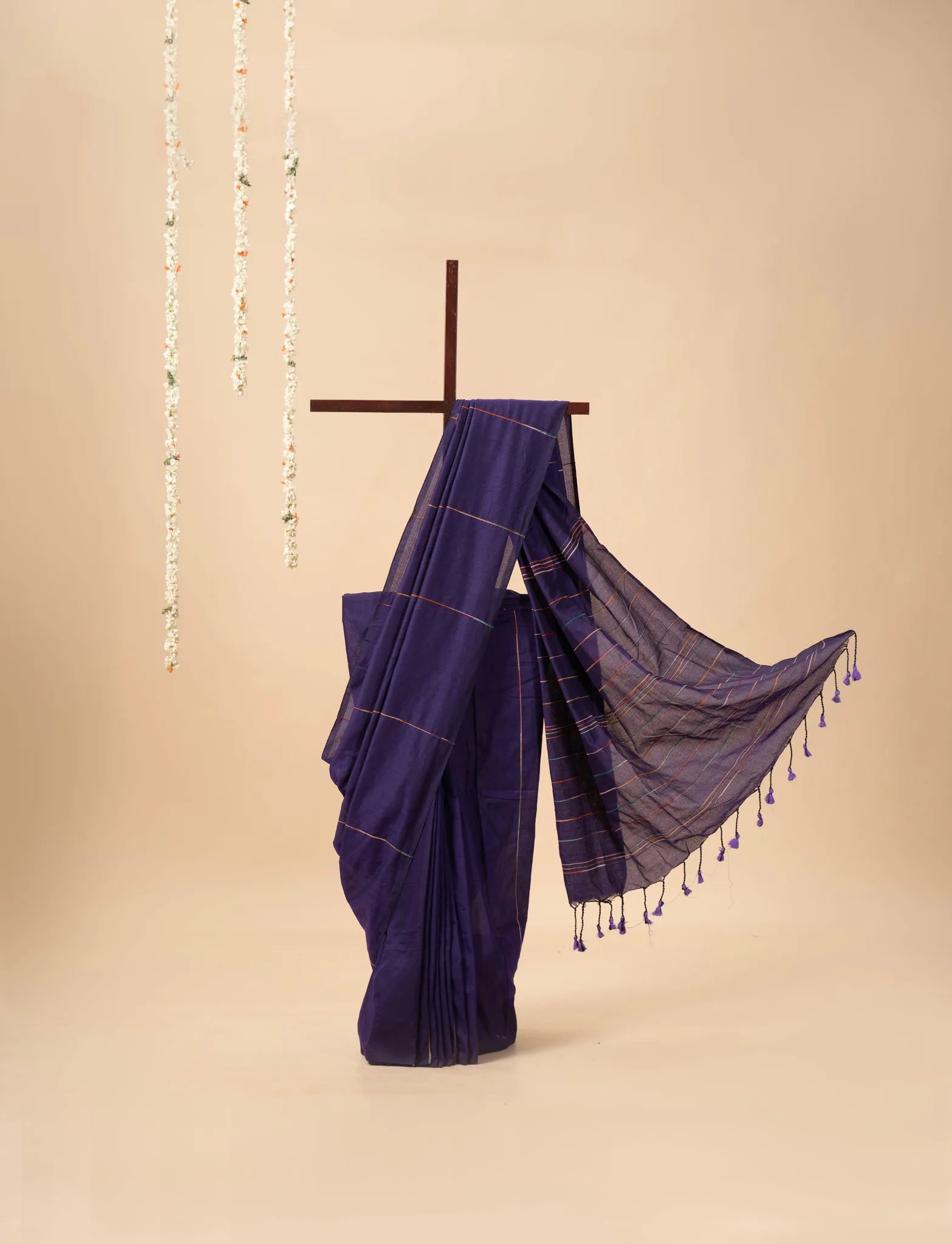 Violet Khesh Cotton Saree - view 2