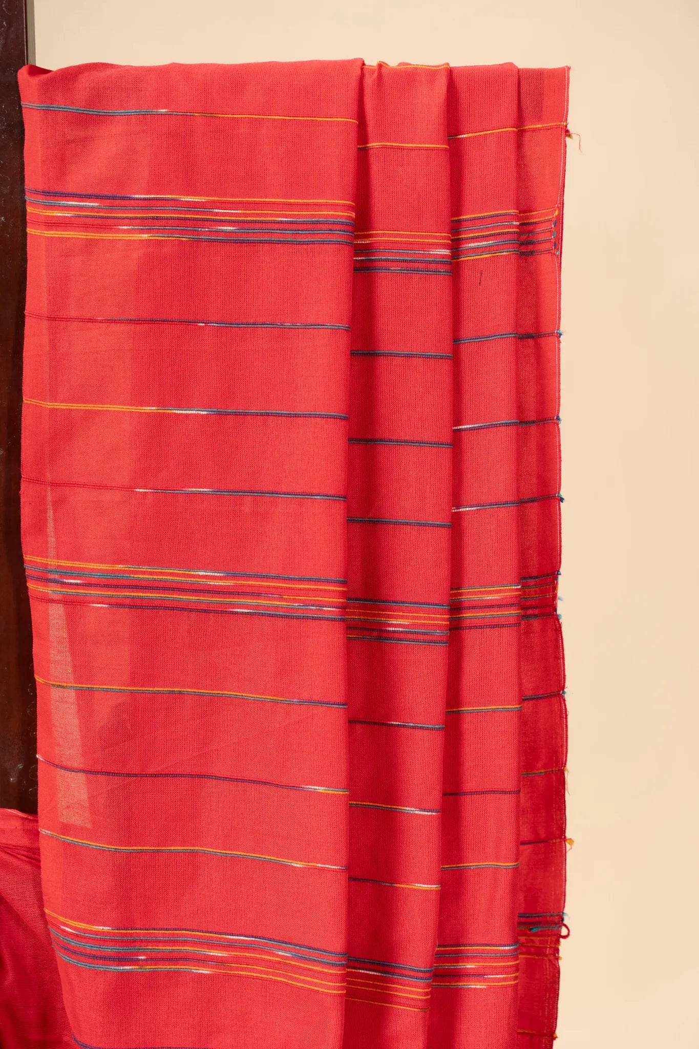 Red Khesh Cotton Saree - view 3