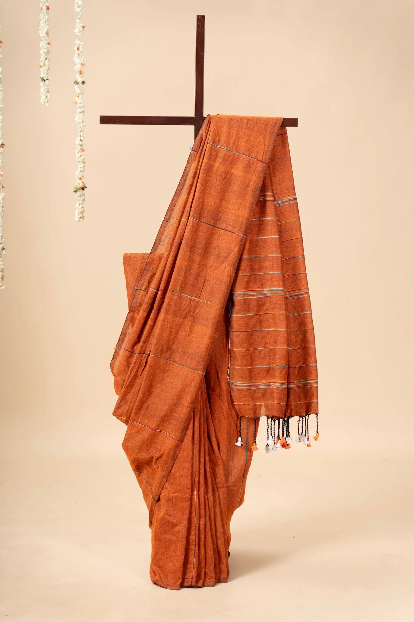 Rust Khesh Cotton Saree - view 2