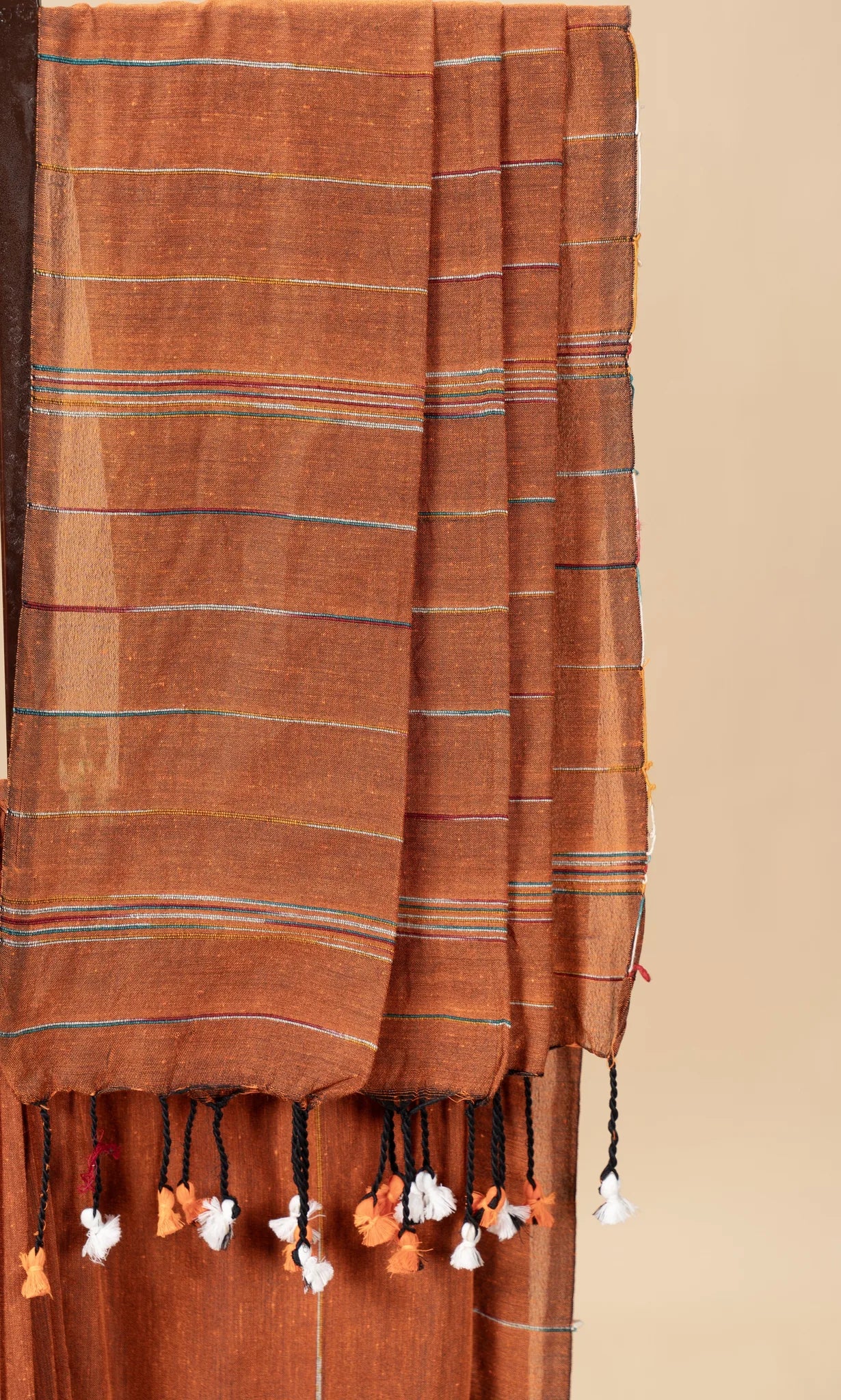 Rust Khesh Cotton Saree - view 3