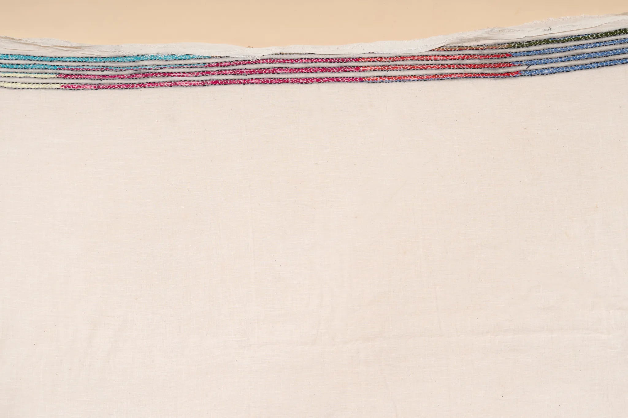 Multicolour Nakshi Kantha Handwoven Cotton Saree - view 4