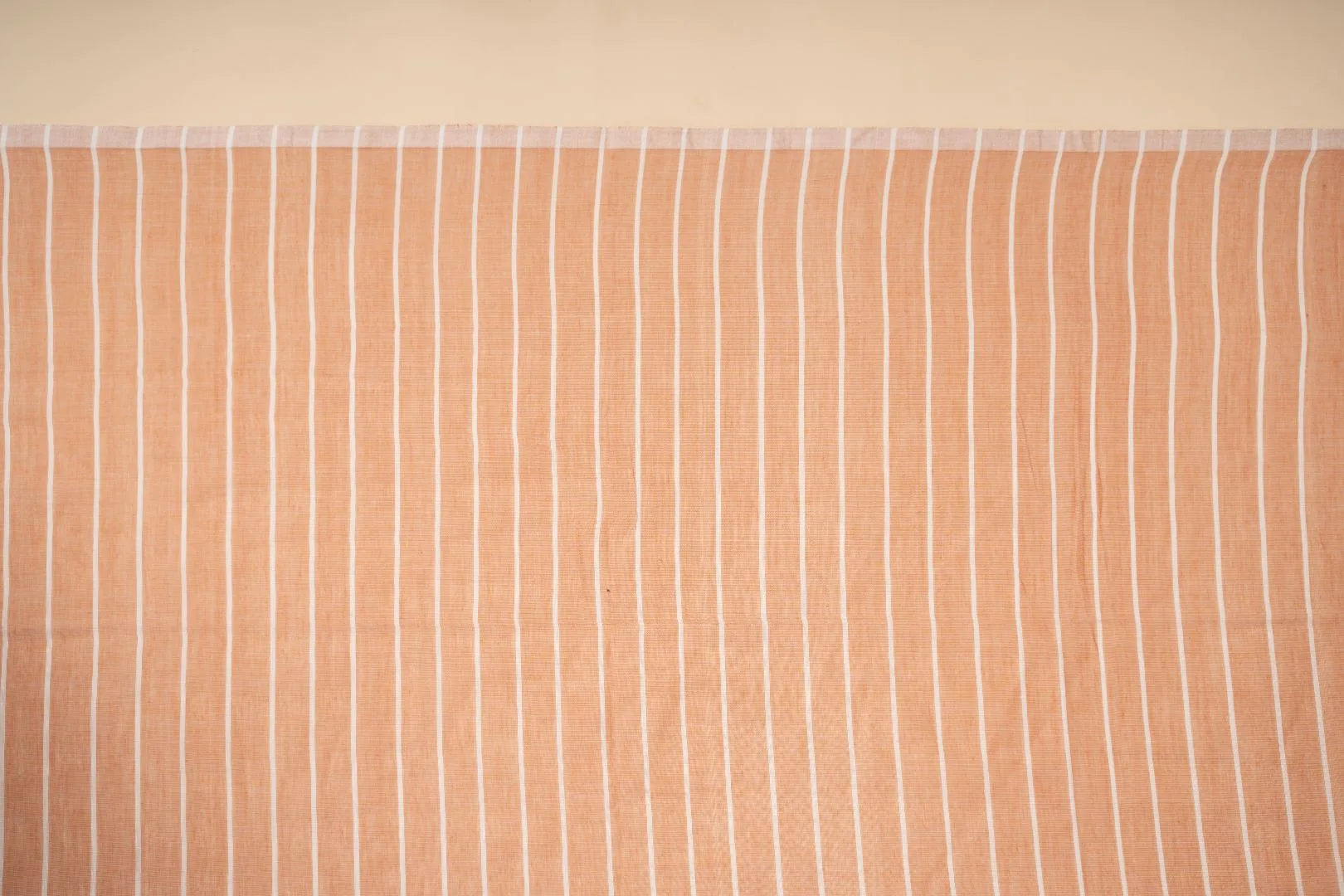Peach Handwoven Bengal Cotton Saree - view 4