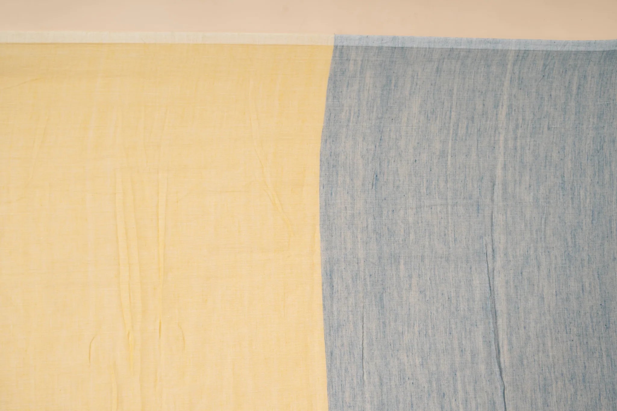 Pink, Blue & Yellow Multi-Coloured Handloom Mul Cotton Saree - view 4