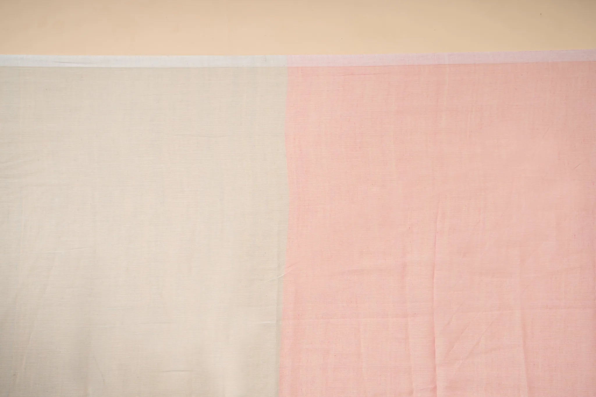 Pink & Grey Multi-Coloured Handloom Mul Cotton Saree - view 4