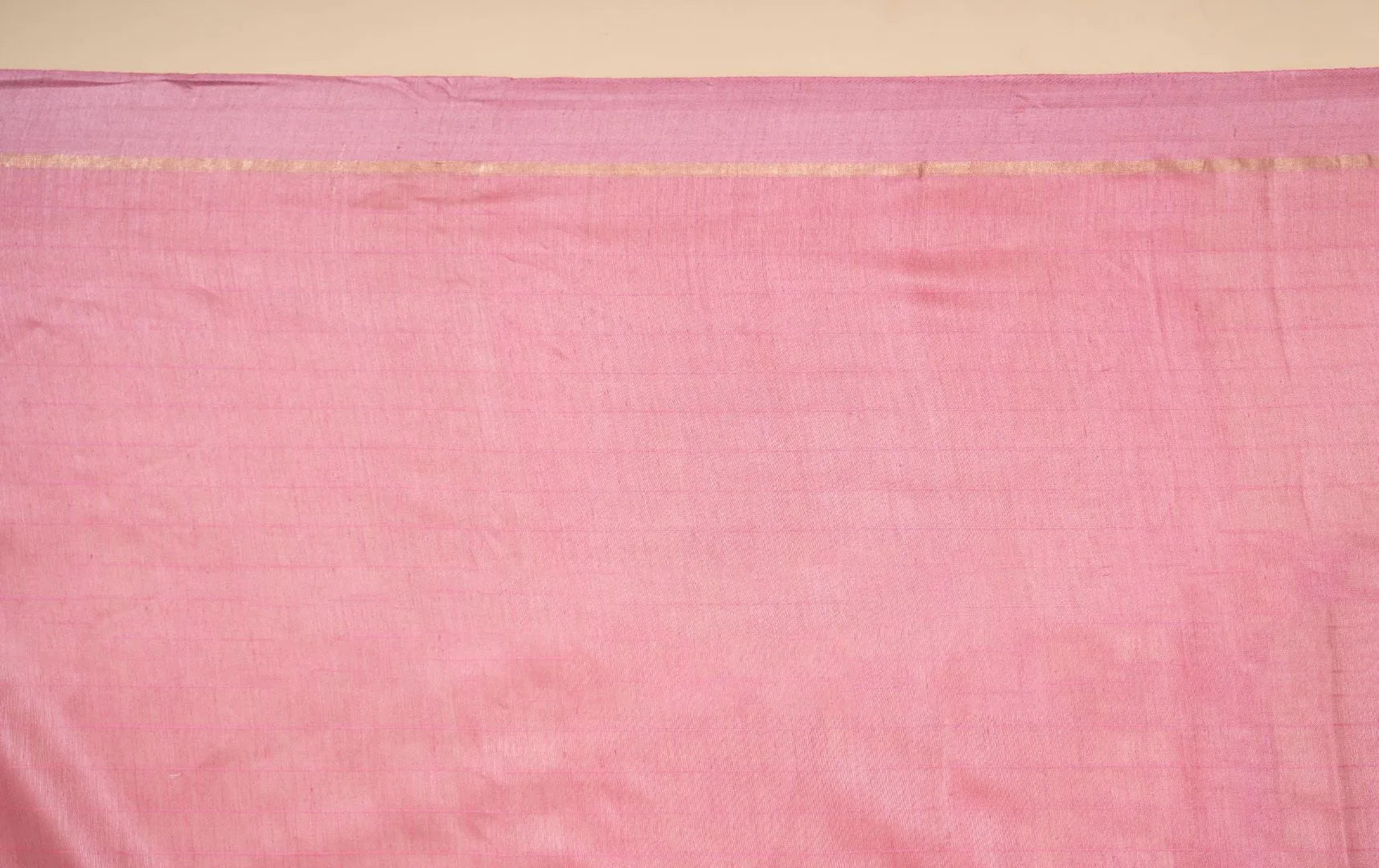 Pink Handloom Soft Tussar Silk Saree - view 4