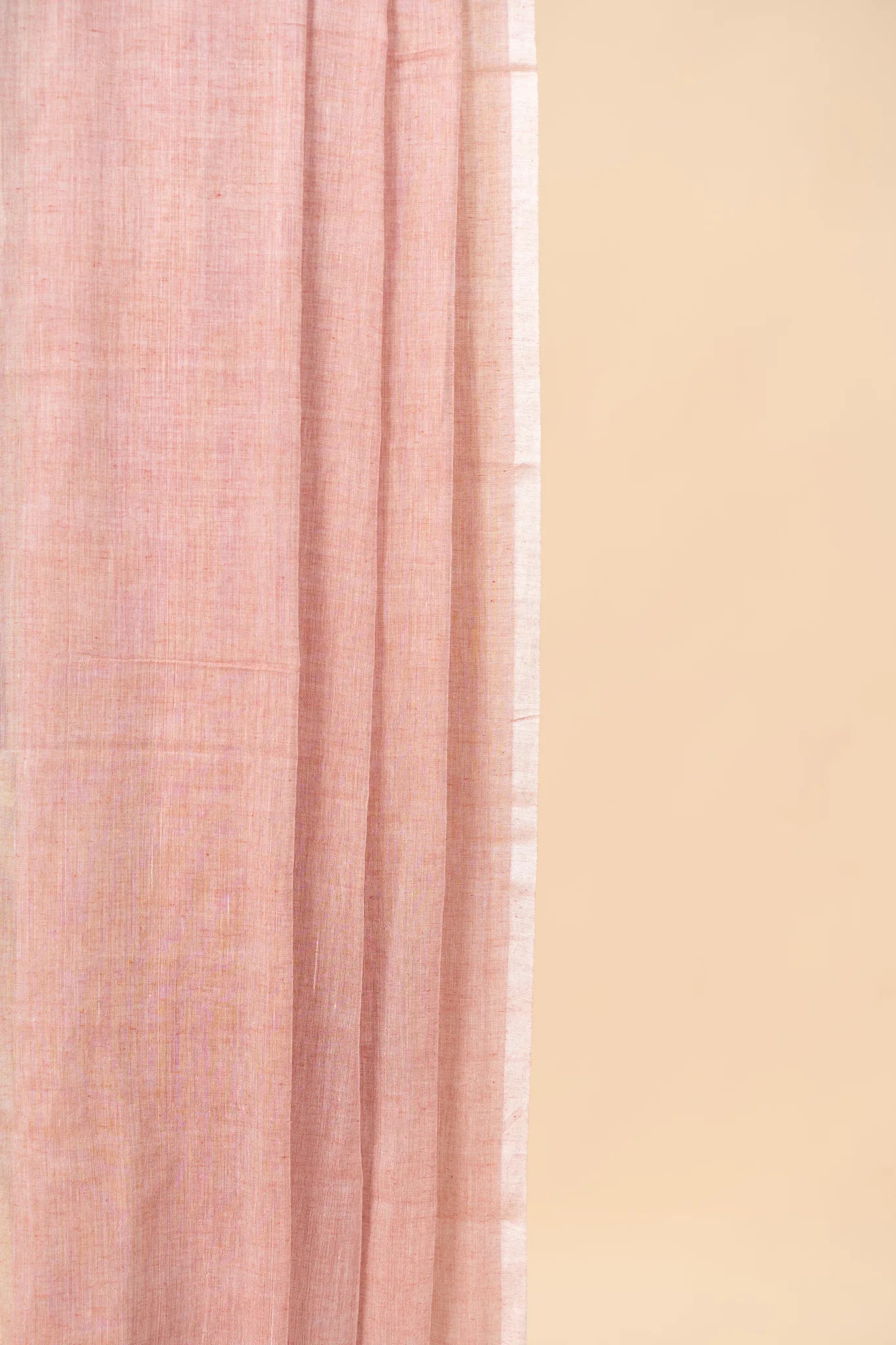 Pink & Yellow Multi-Coloured Handloom Mul Cotton Saree - view 3
