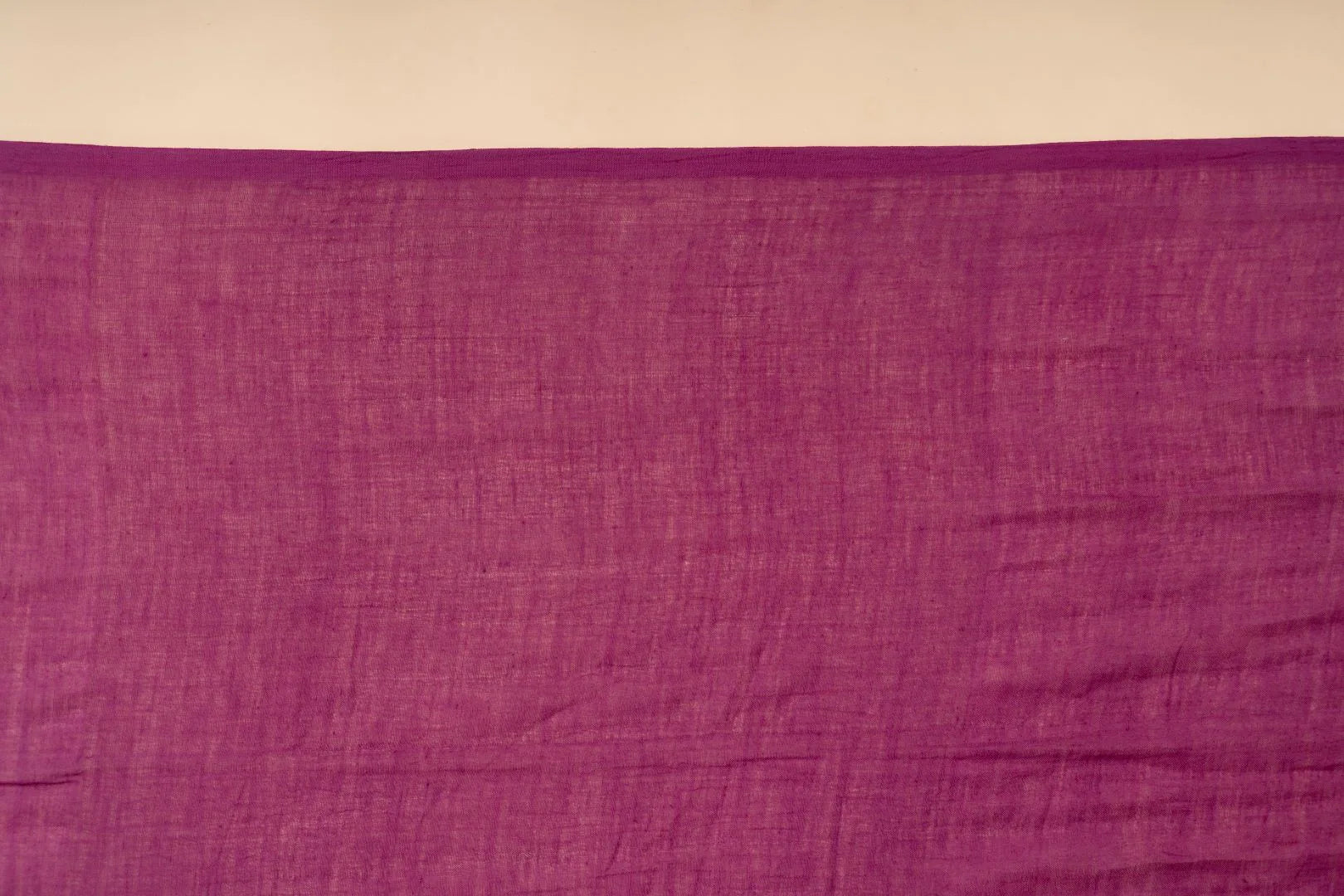 Purple Handloom Mul Cotton Saree - view 4