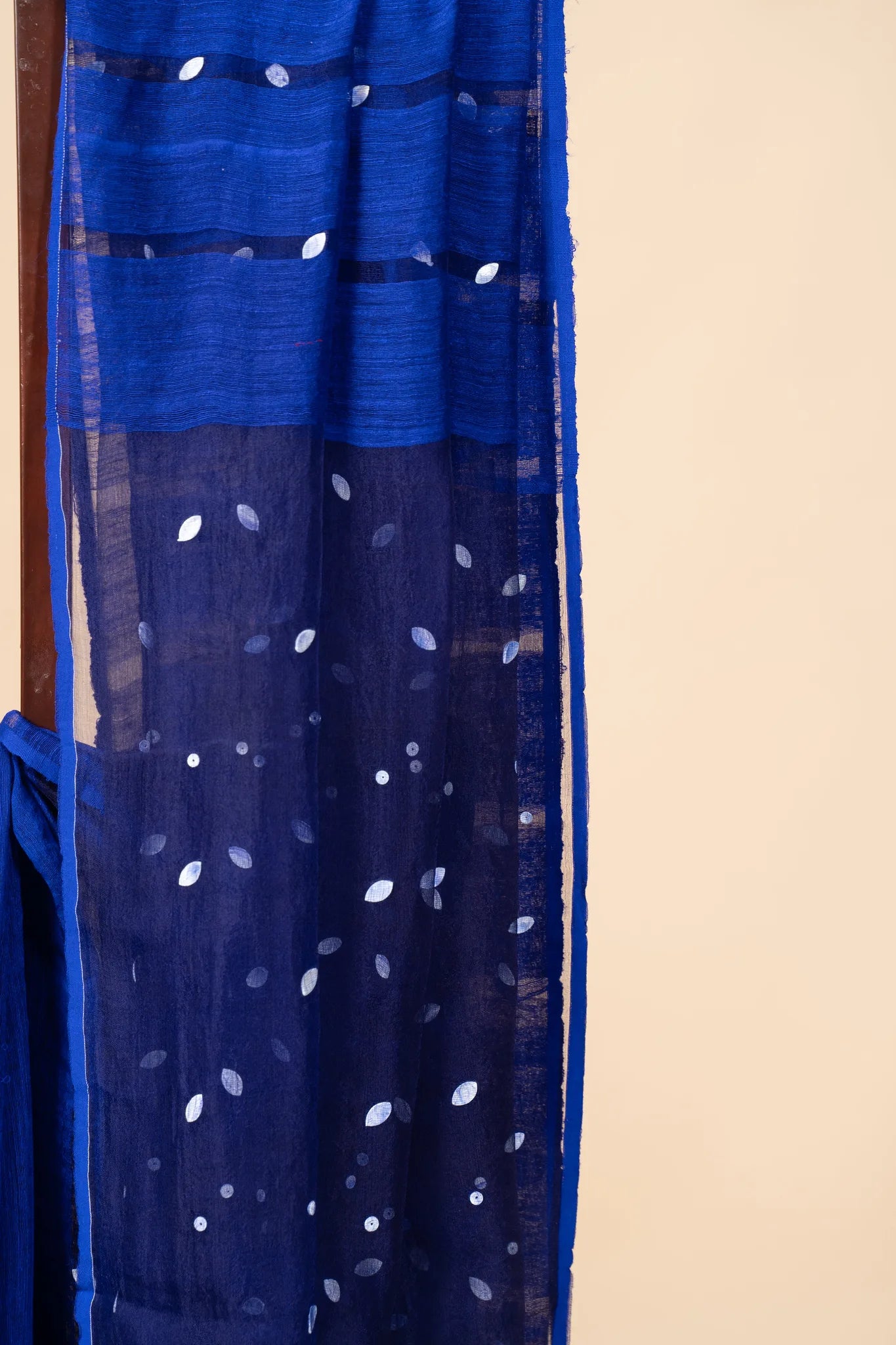 Royal Blue Gini Matka Silk Saree - view 2