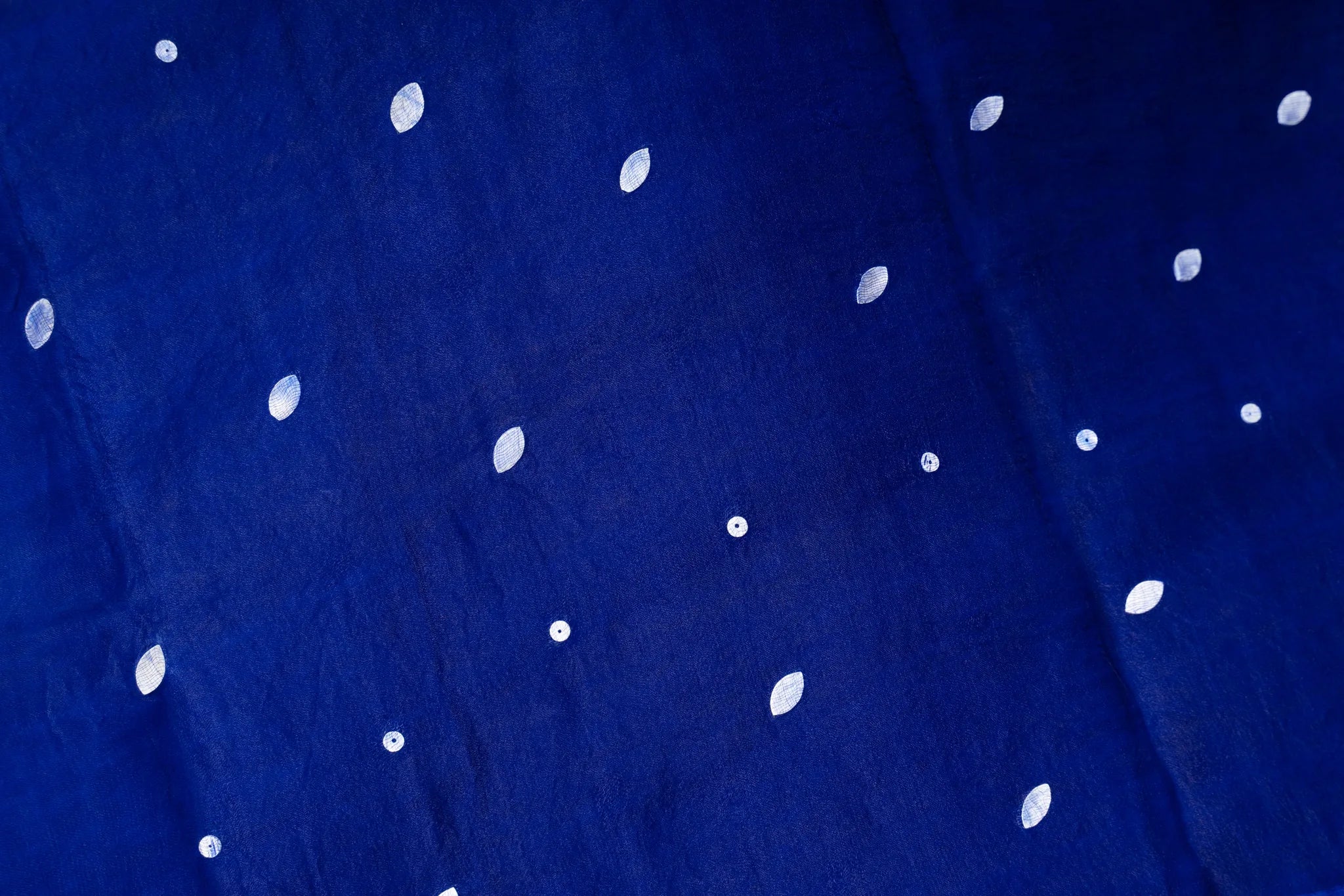 Royal Blue Gini Matka Silk Saree - view 3