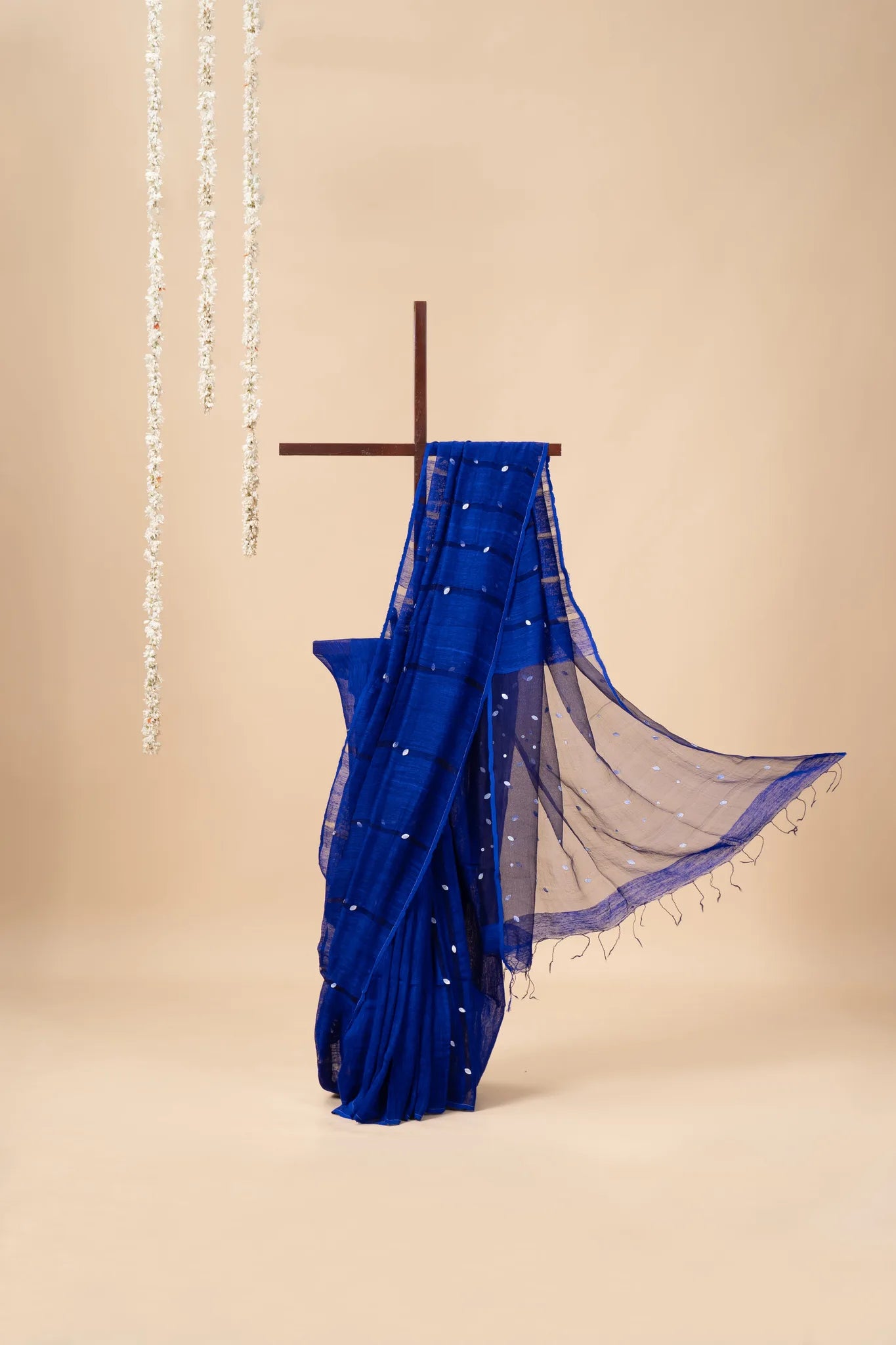 Royal Blue Gini Matka Silk Saree