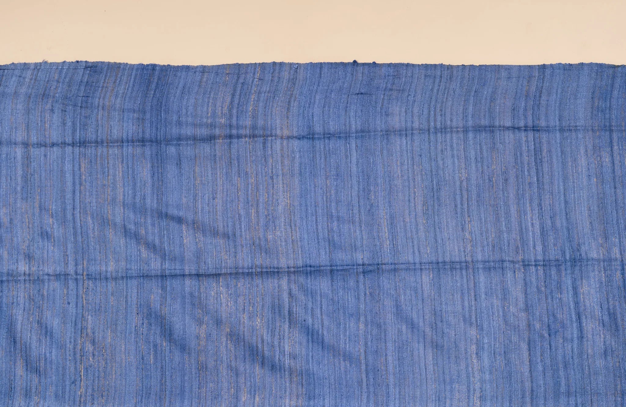 Royal Blue Handwoven Gicha Tussar Silk Saree - view 4